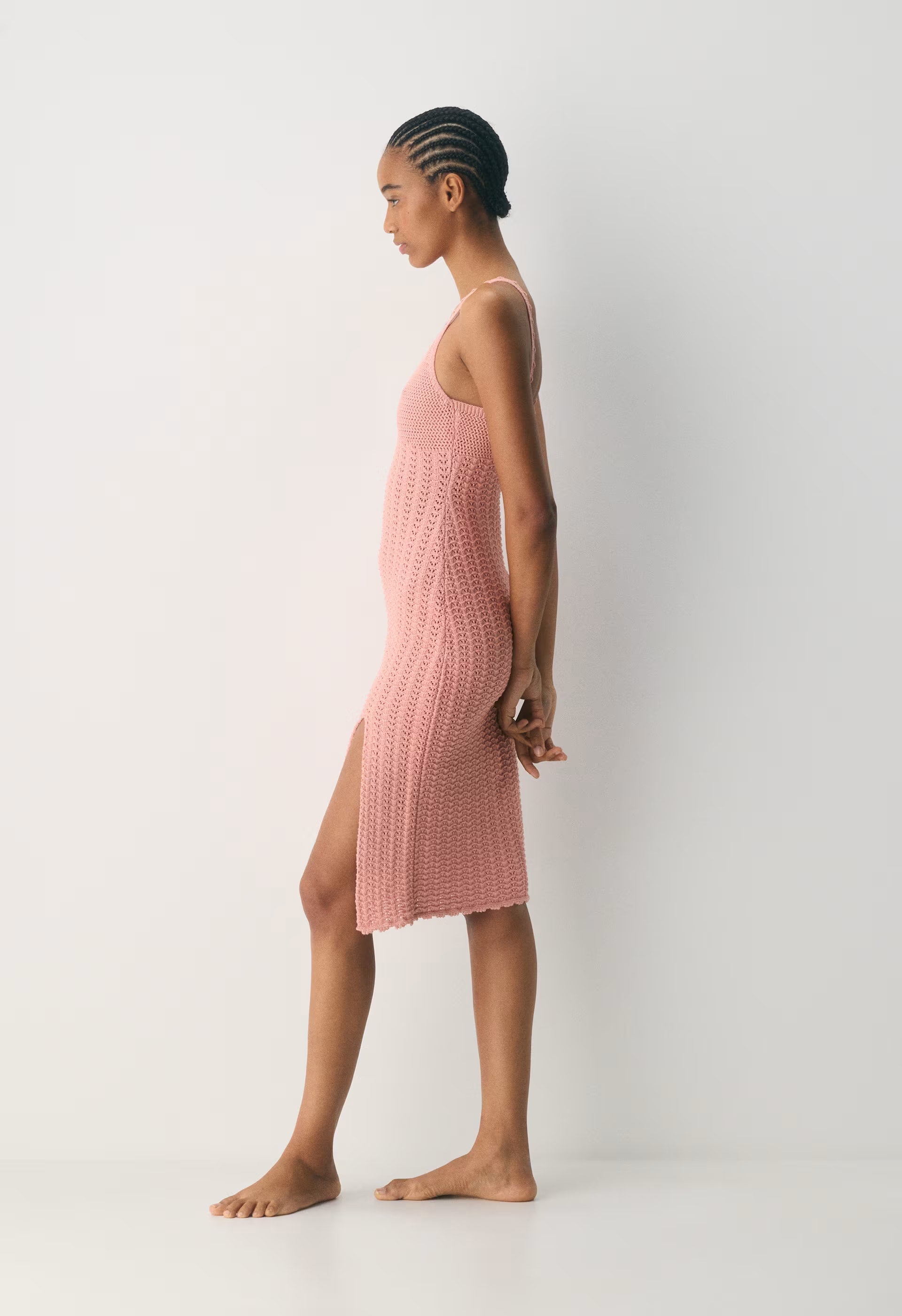 Evie Midi Dress - KILN PINK