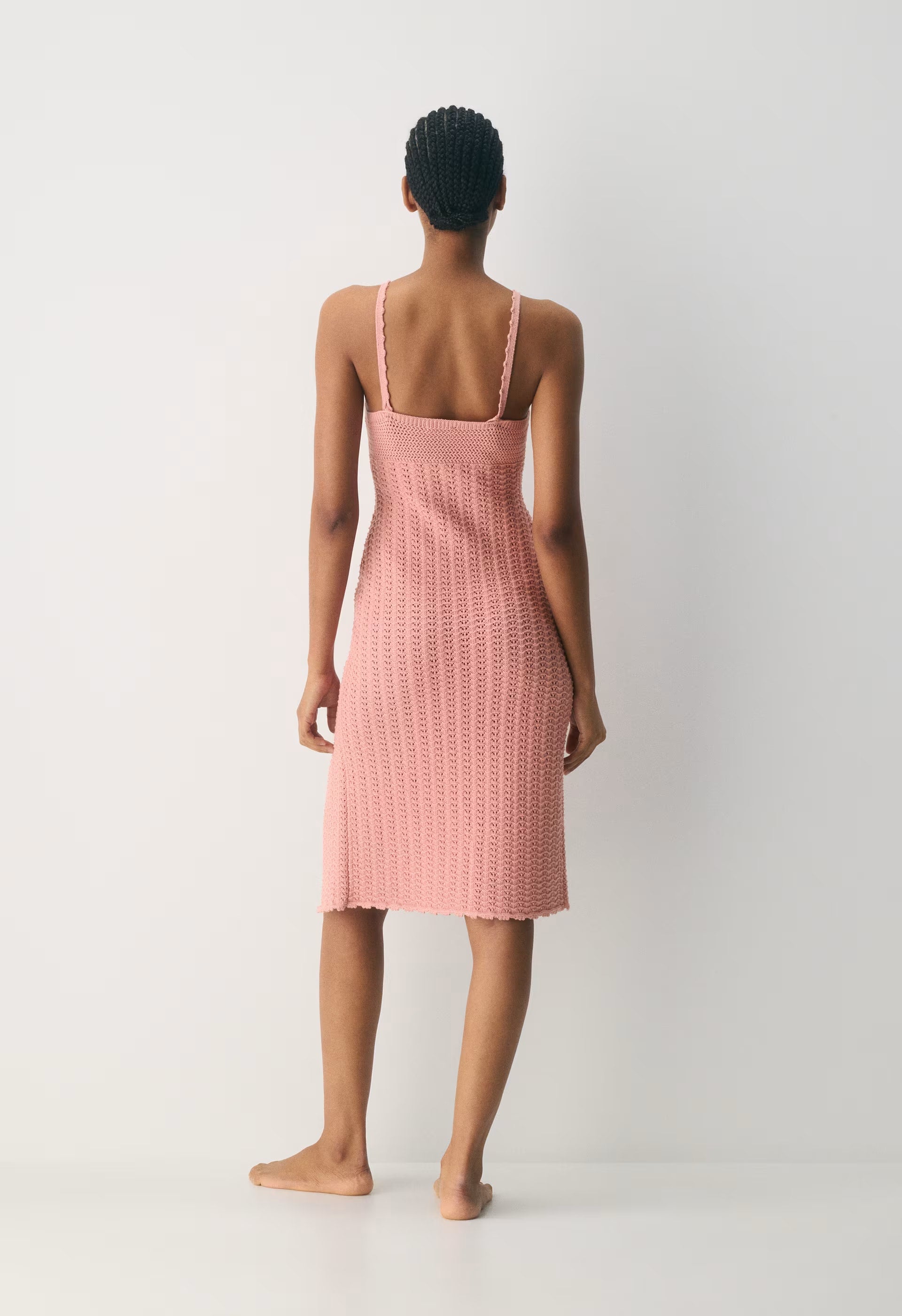 Evie Midi Dress - KILN PINK