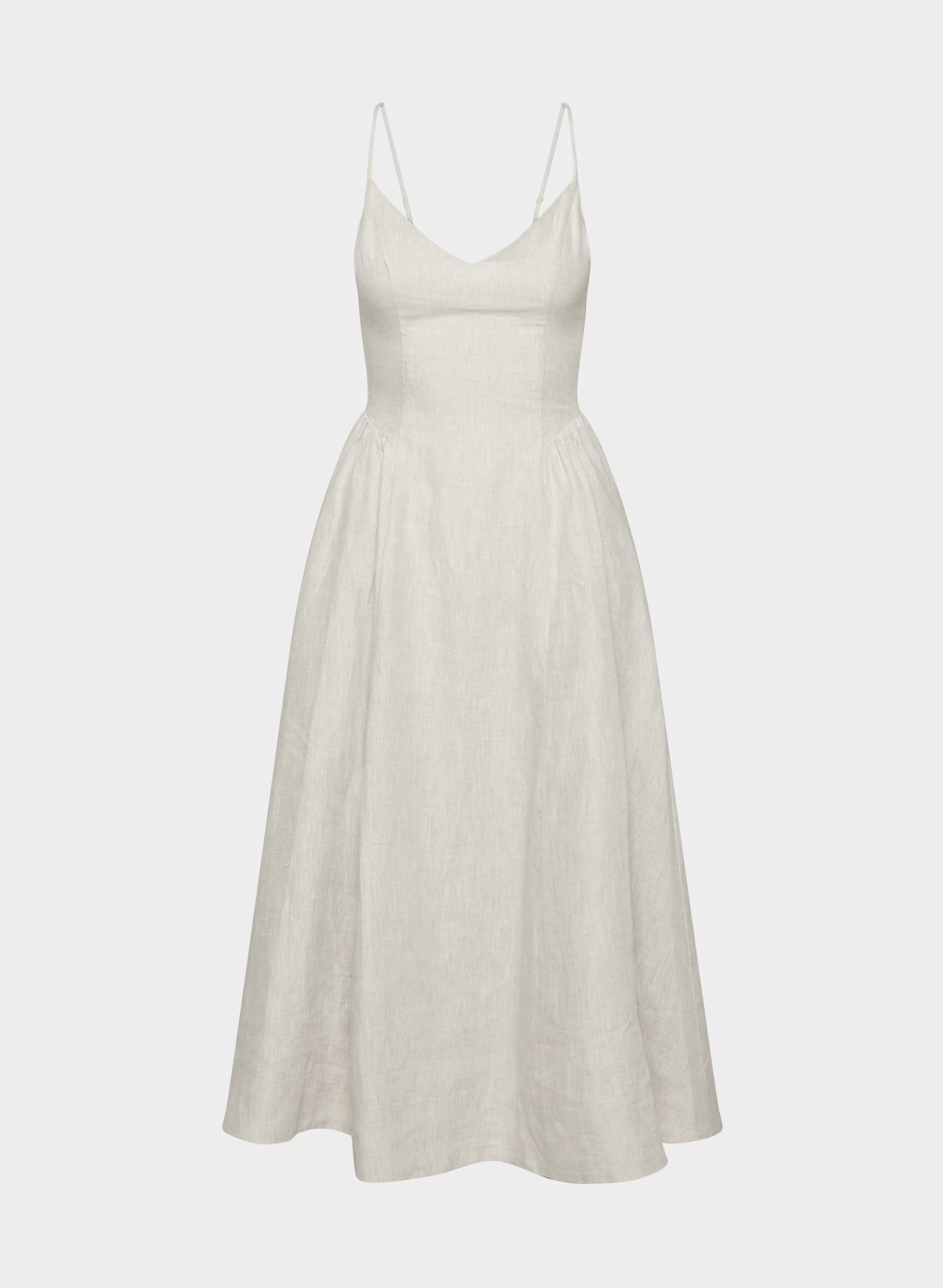 Technique Linen Dress - UNDYED ECRU