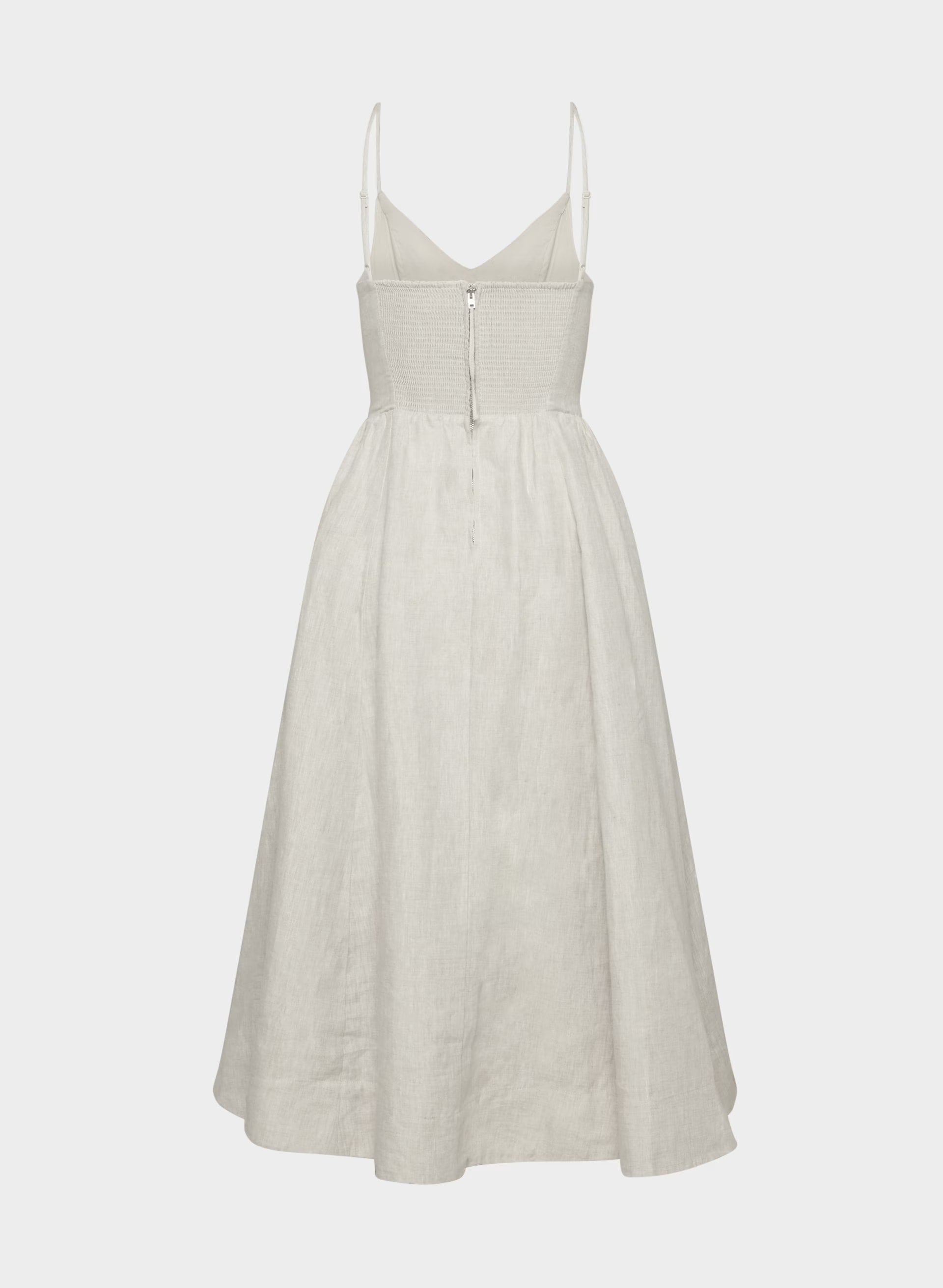 Technique Linen Dress - UNDYED ECRU