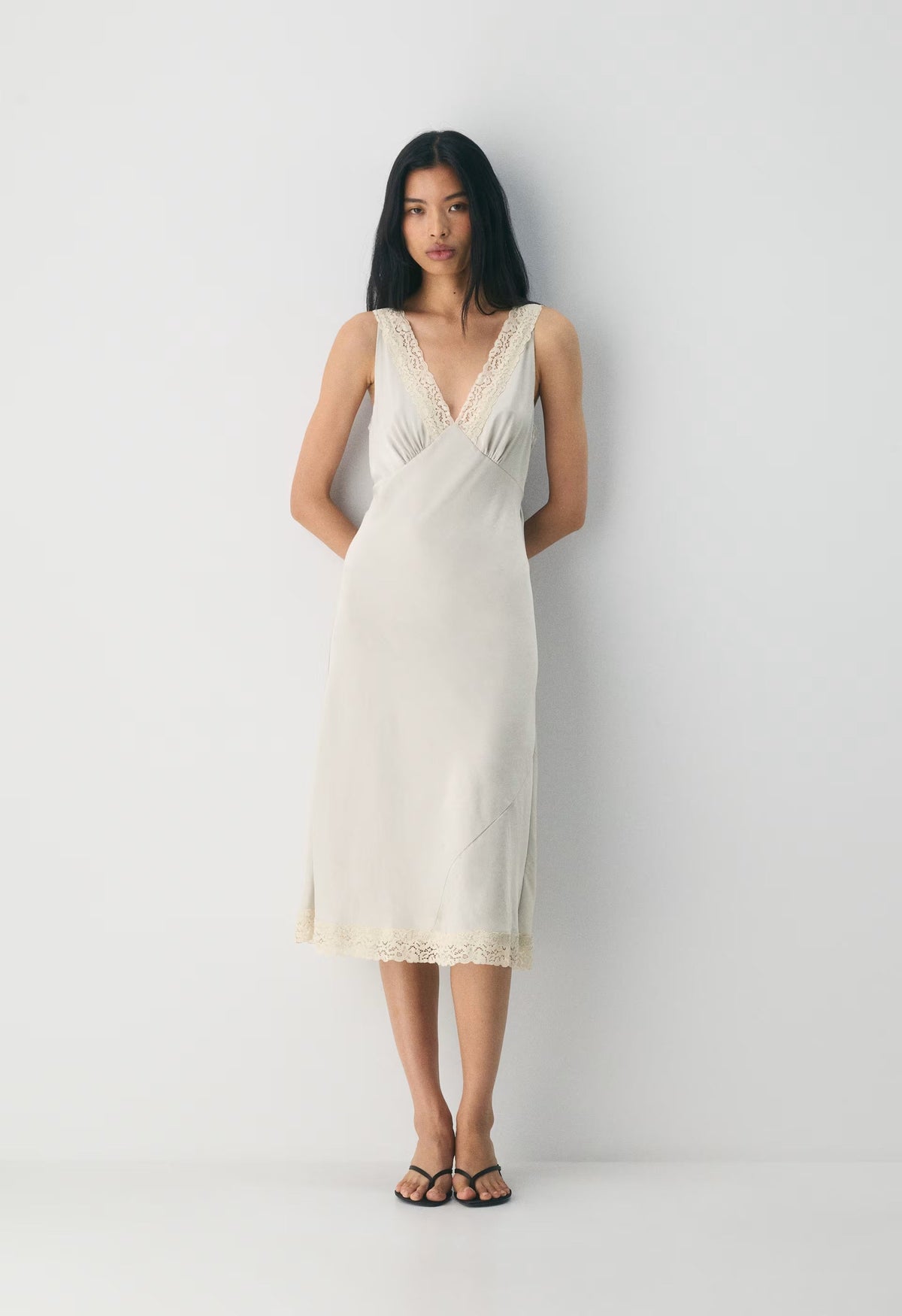Daisychain Satin Dress - MTRPLS TP/ SPRKNG CHMP