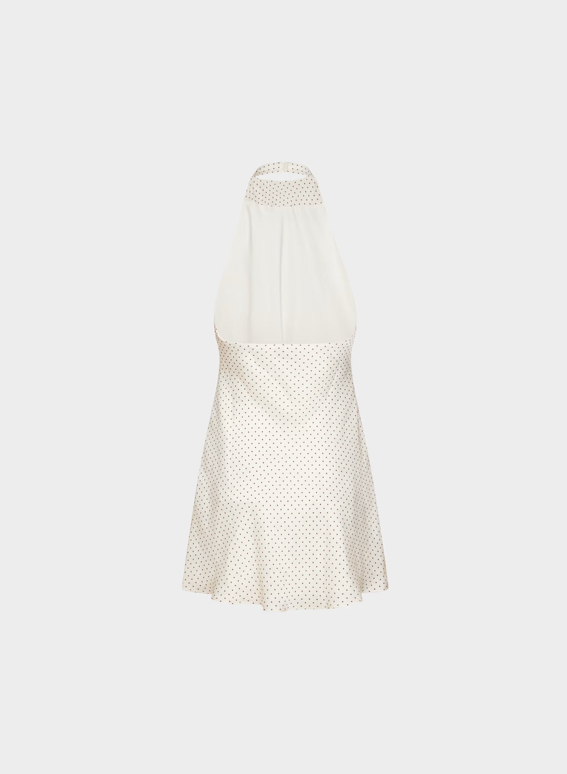 Audience Satin Mini Halter Dress - BIRCH/ RCH M BRWN