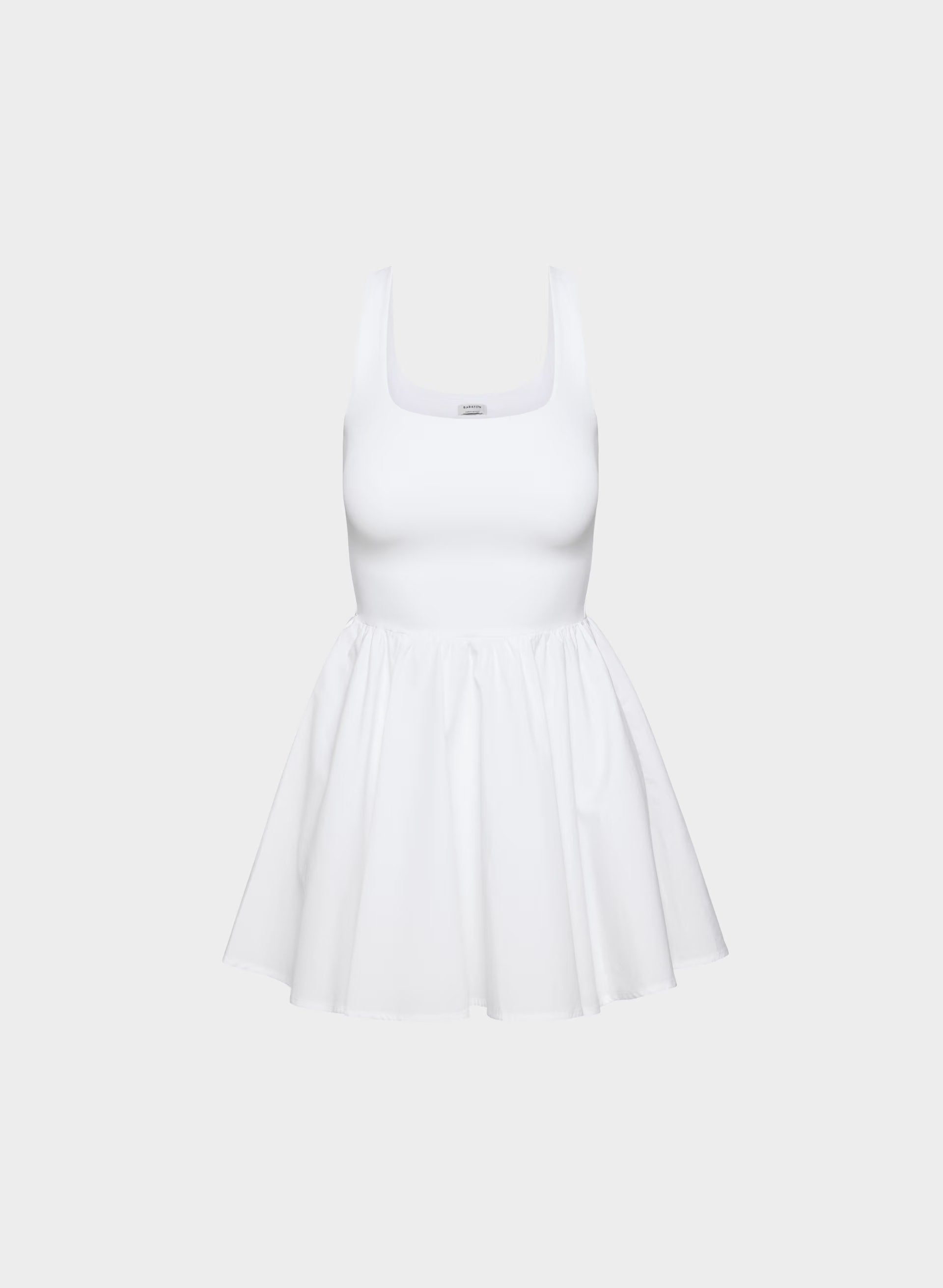 Revive Poplin Mini Dress - BRIGHT WHITE