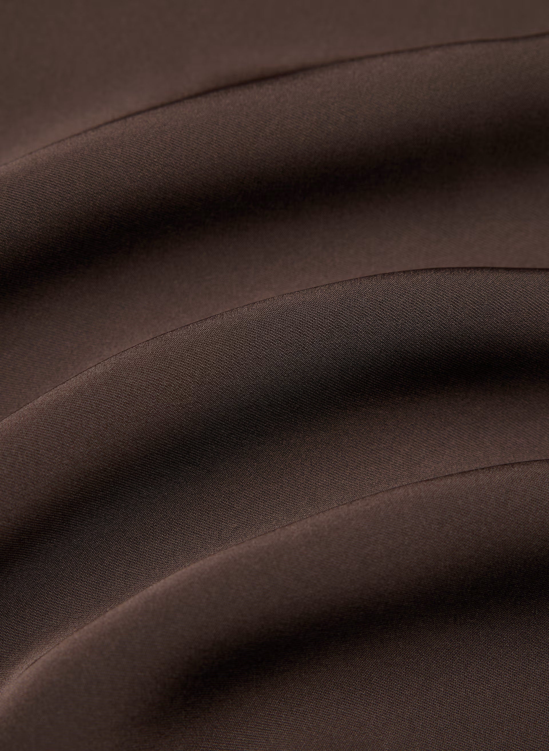 Duskfall Satin Dress - RICH MOCHA BROWN/BLACK