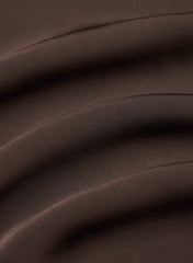 Duskfall Satin Dress - RICH MOCHA BROWN/BLACK