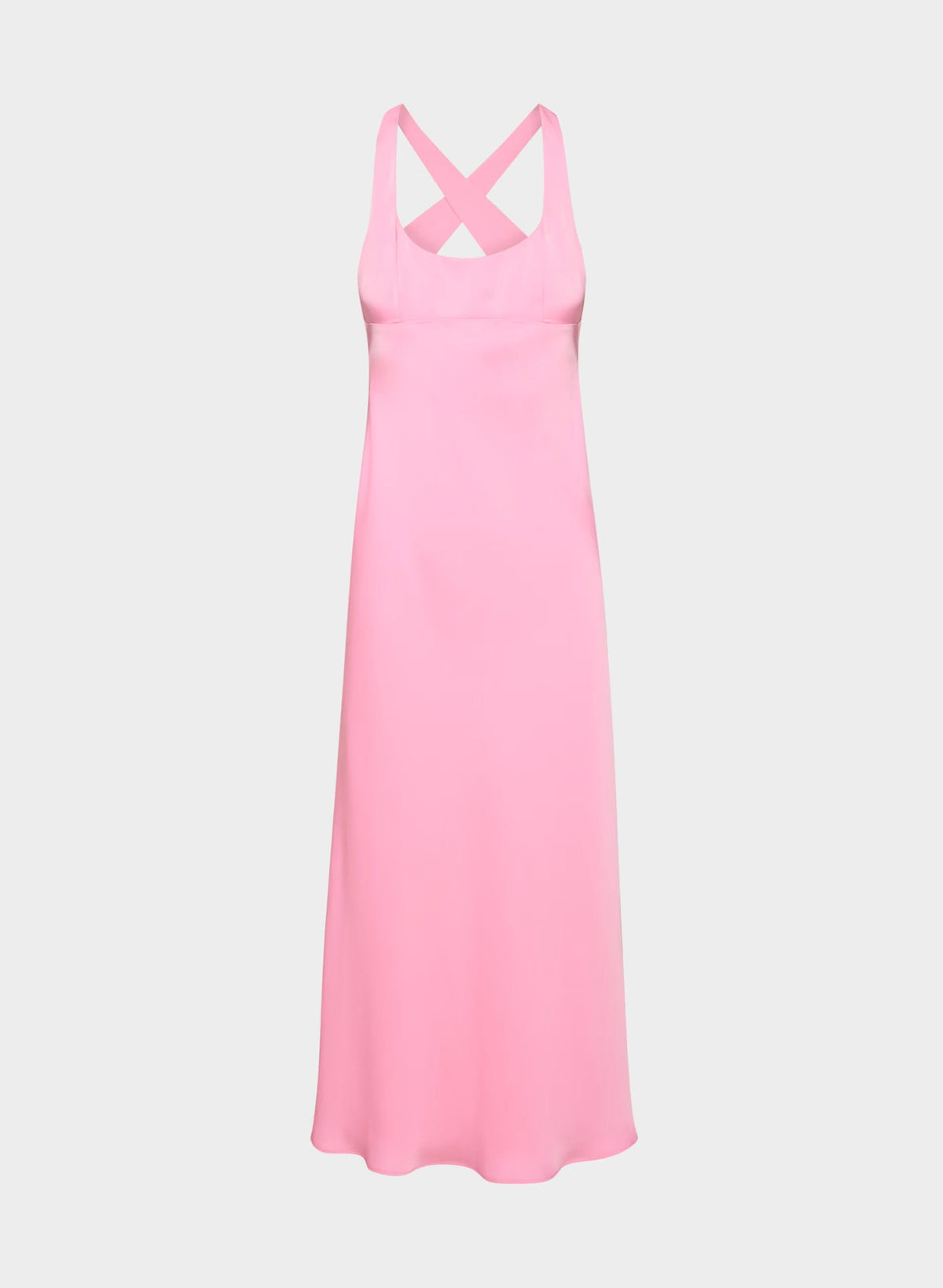 Candela Satin Dress - JELLYBEAN PINK