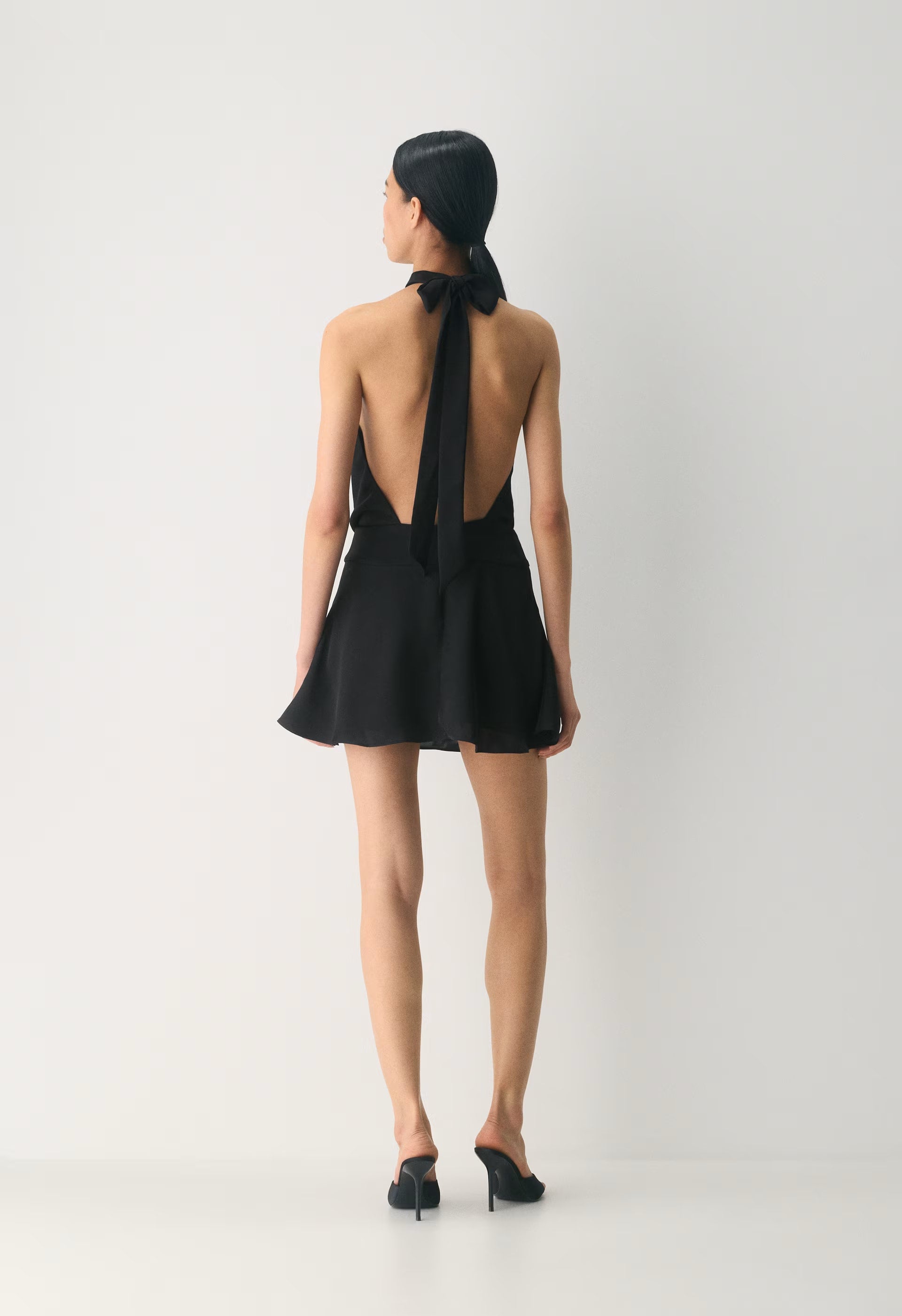 Posse Satin Dress - BLACK