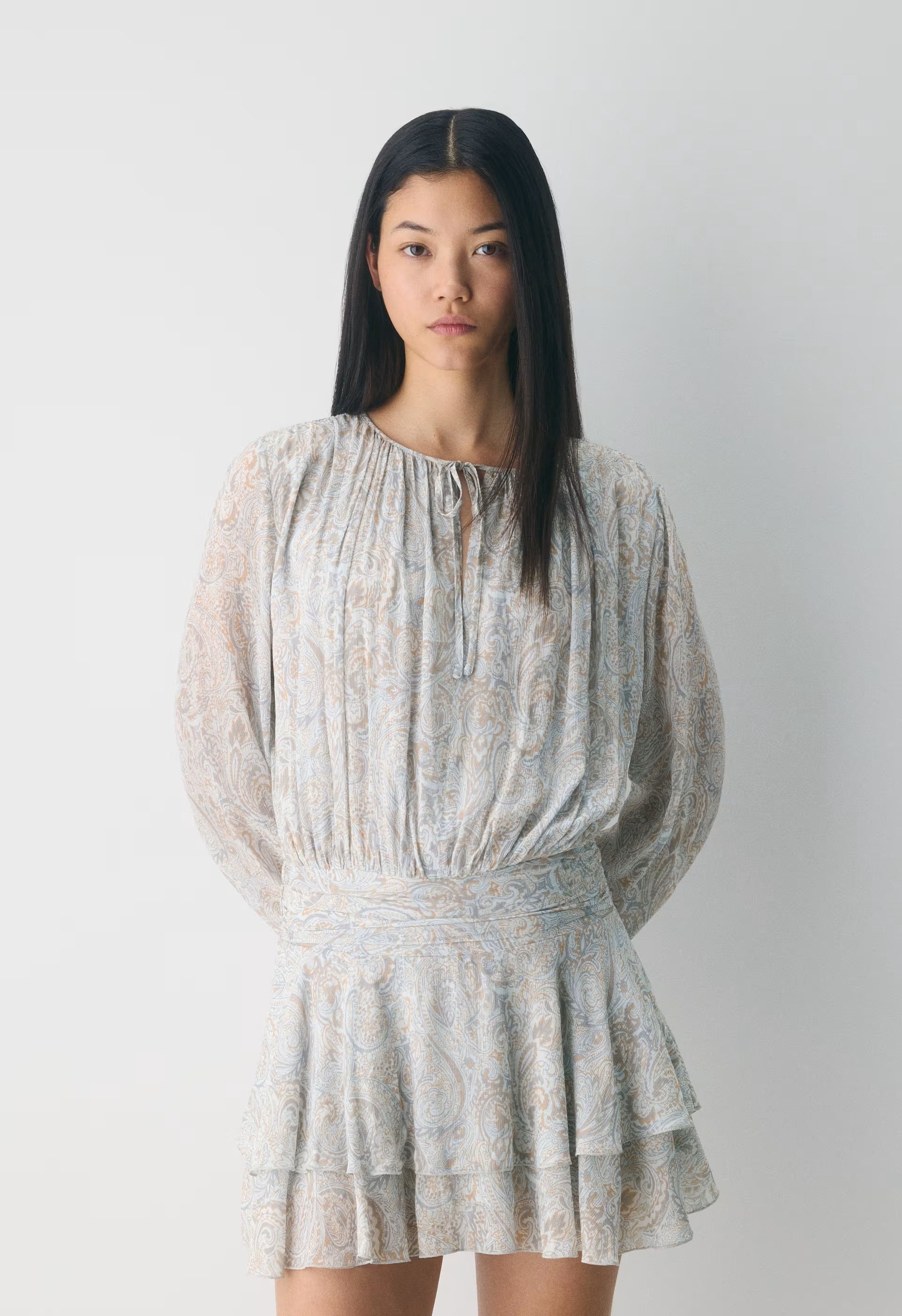 Ruminate Dress - LIGHT MINT/SOFT BROWN