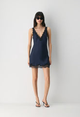 Suite Satin Dress - FLUENT TP/ LT BIRCH