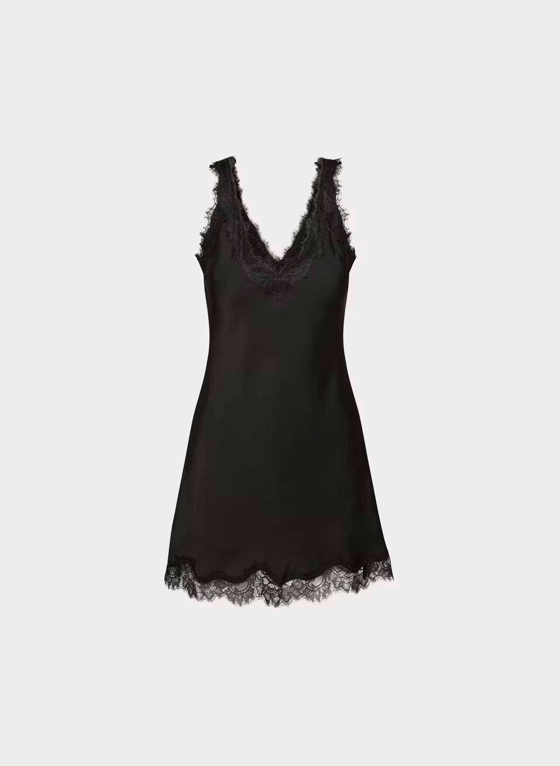 Suite Satin Dress - BLACK/BLACK