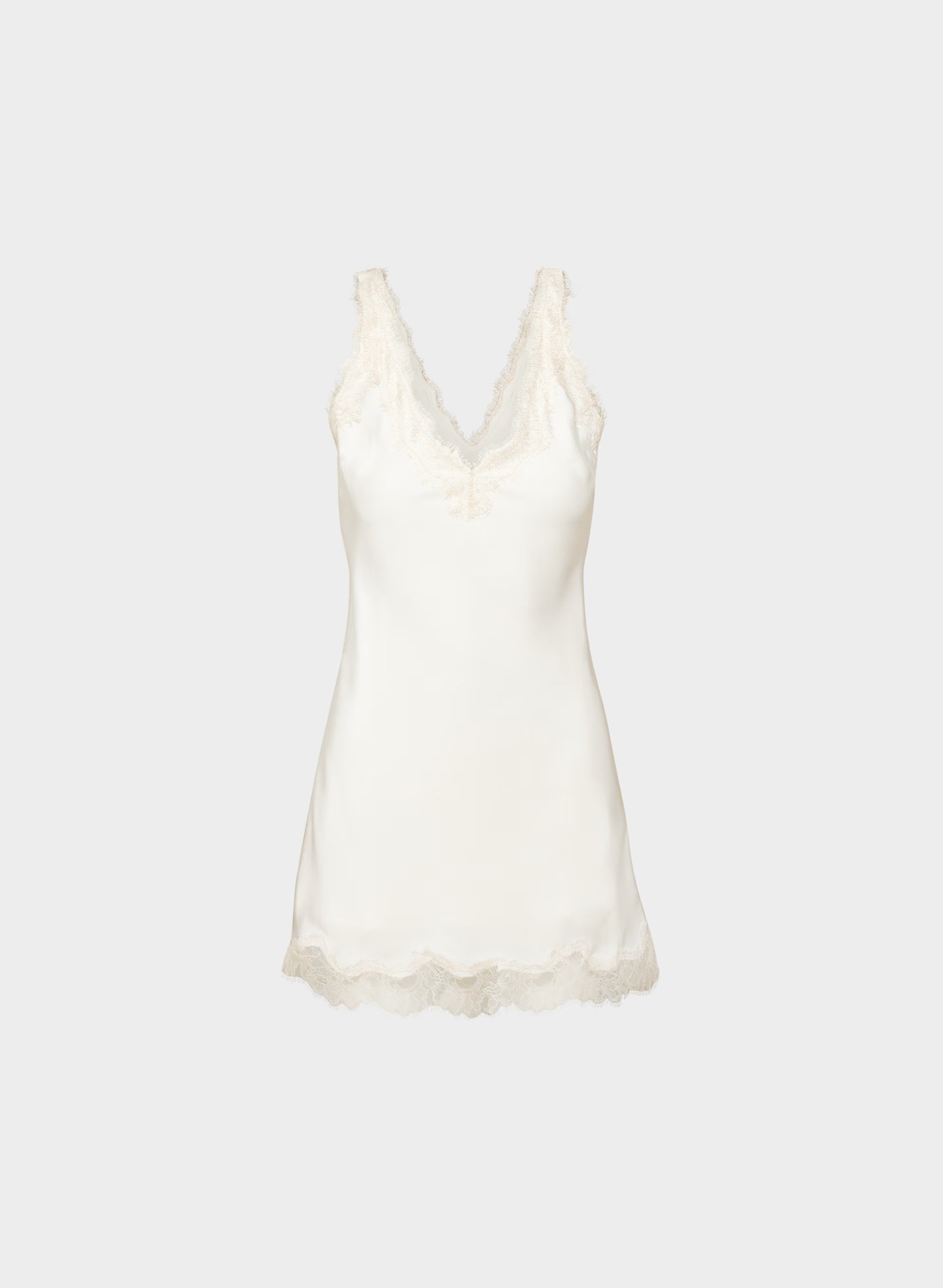 Suite Satin Dress - LT BR/SPKLG CHMPGN