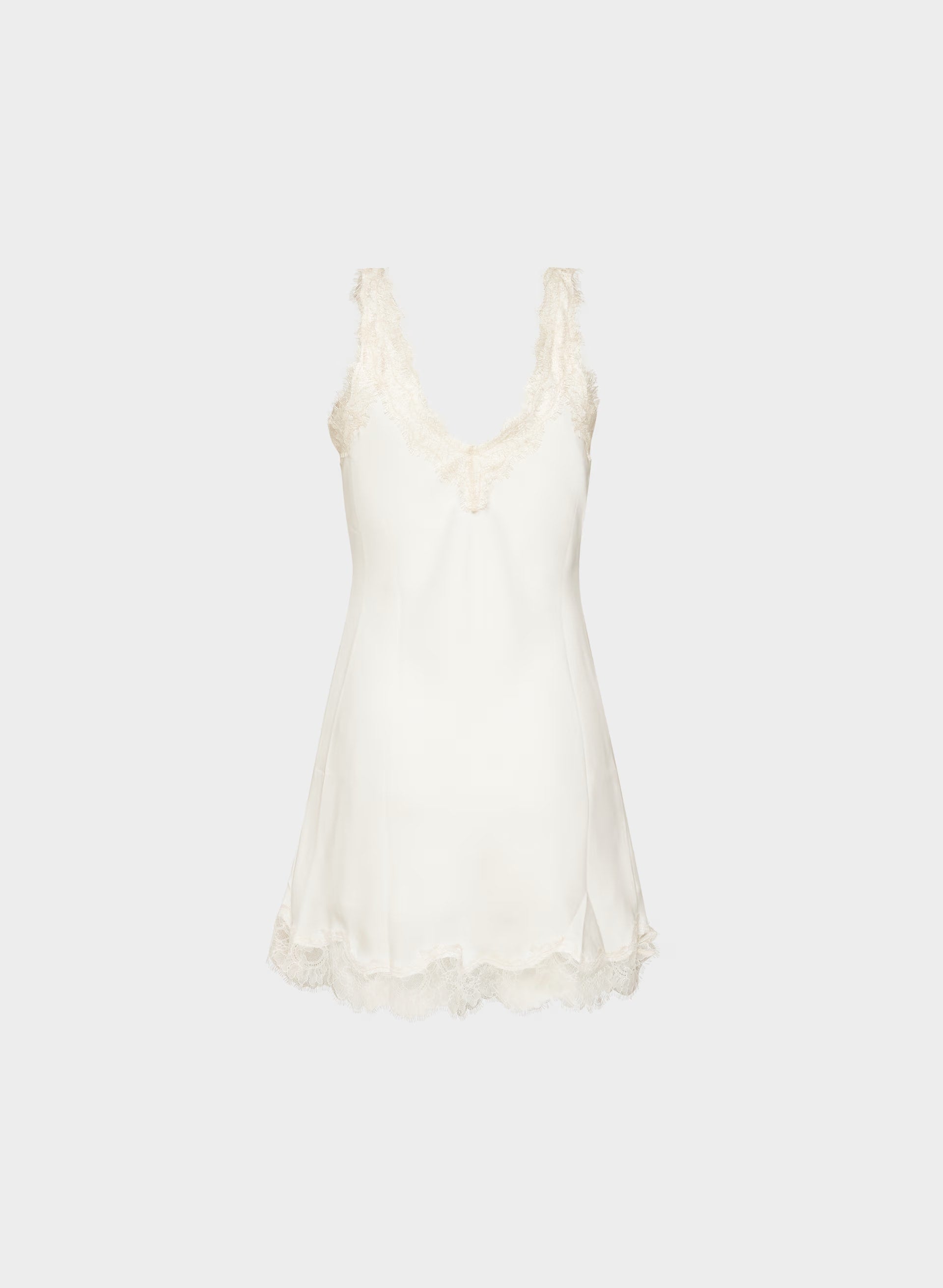 Suite Satin Dress - LT BR/SPKLG CHMPGN