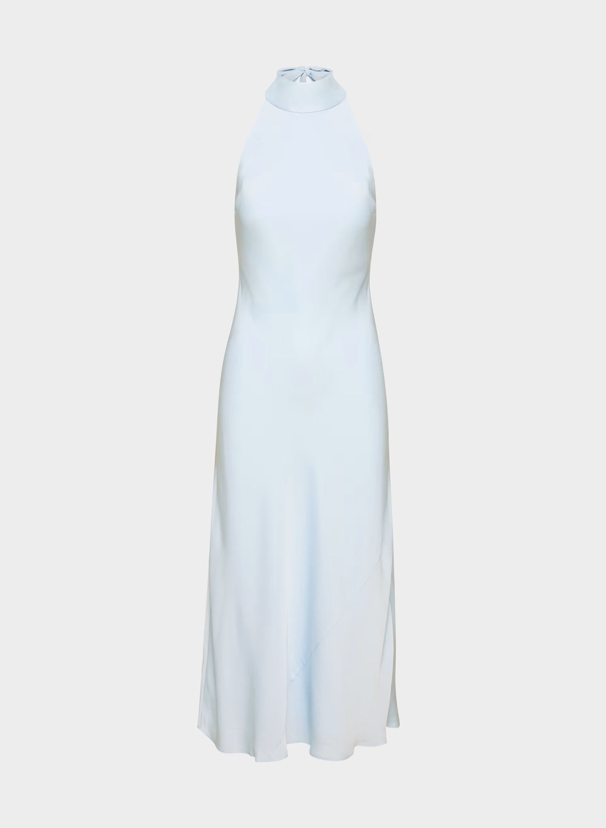 Tidal Satin Halter Dress - MIDDAY BLUE