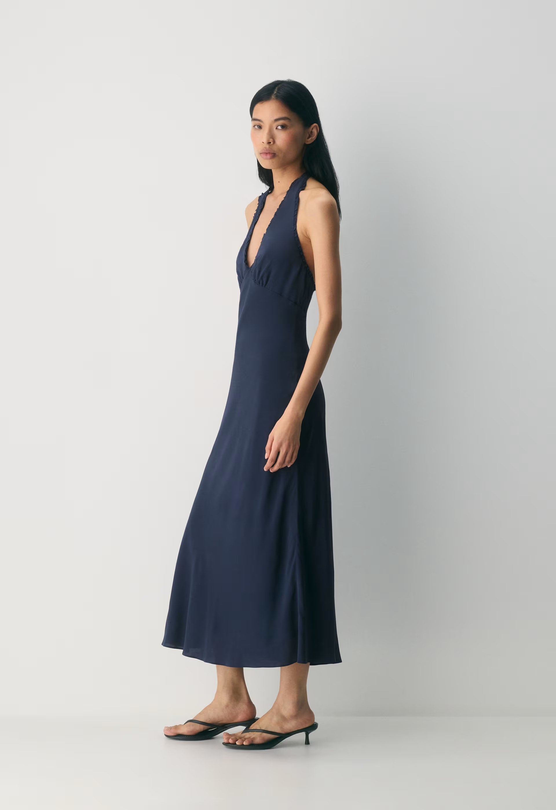 Hedgerow Halter Dress - ADMIRAL