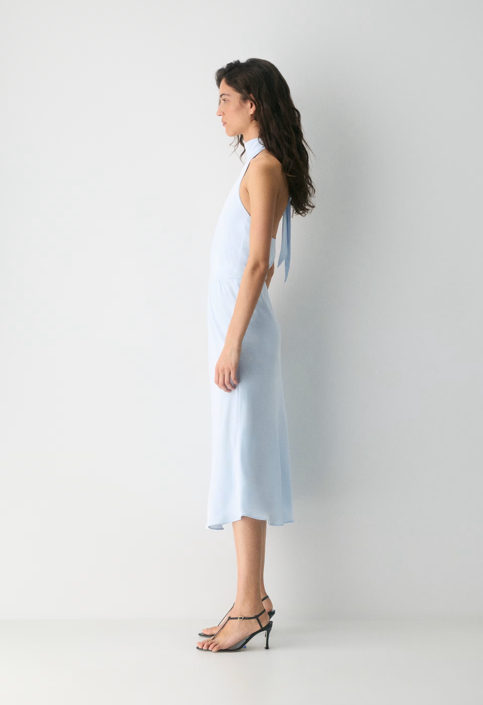 Central Halter Dress - MIDDAY BLUE