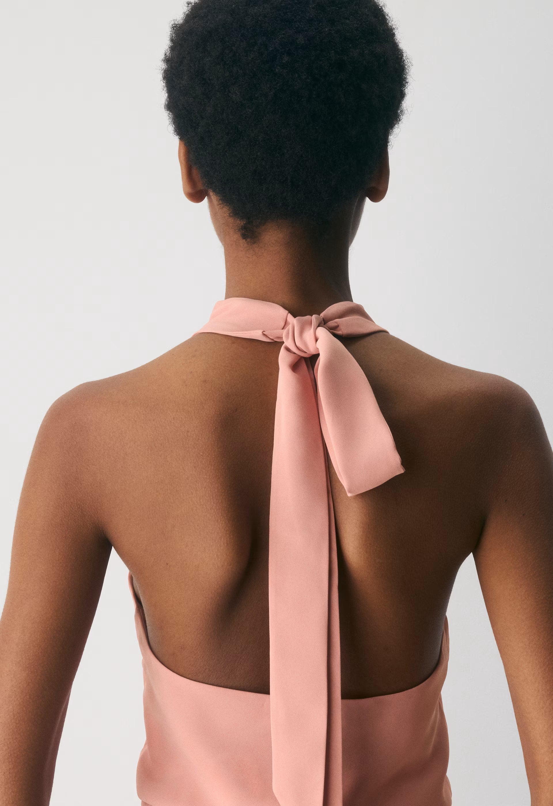 Central Halter Dress - KILN PINK