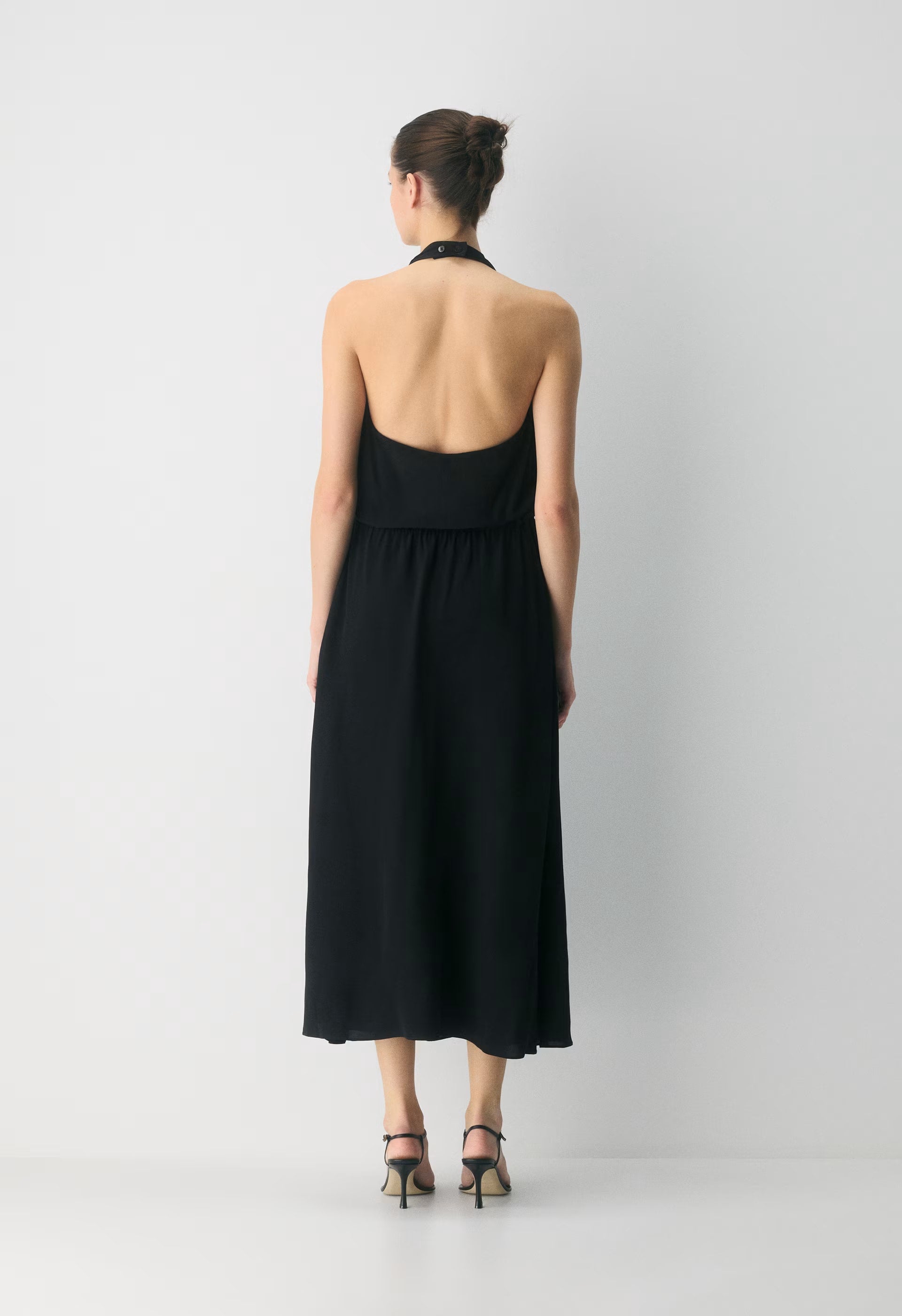 Skyward Halter Dress - BLACK