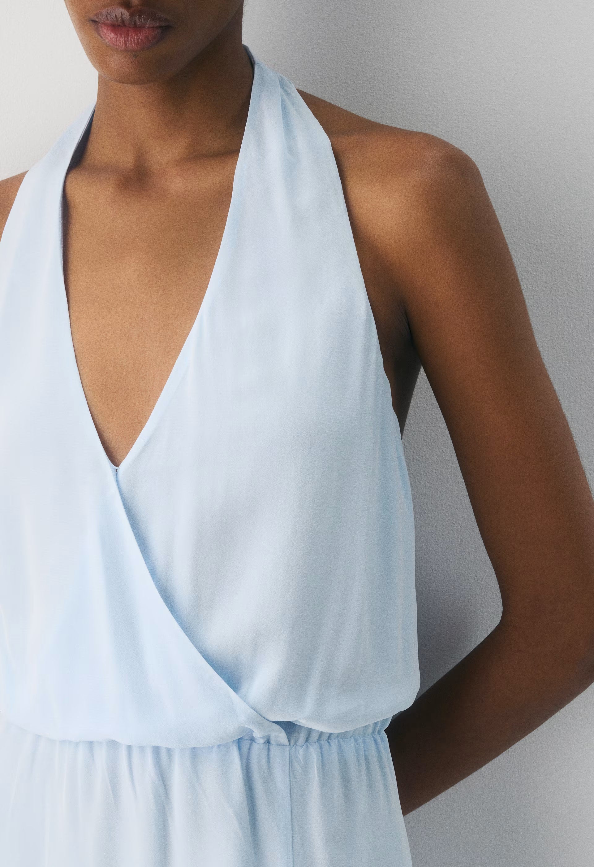 Skyward Halter Dress - MIDDAY BLUE
