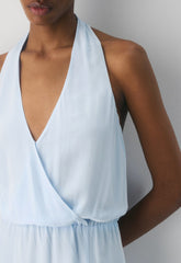 Skyward Halter Dress - MIDDAY BLUE
