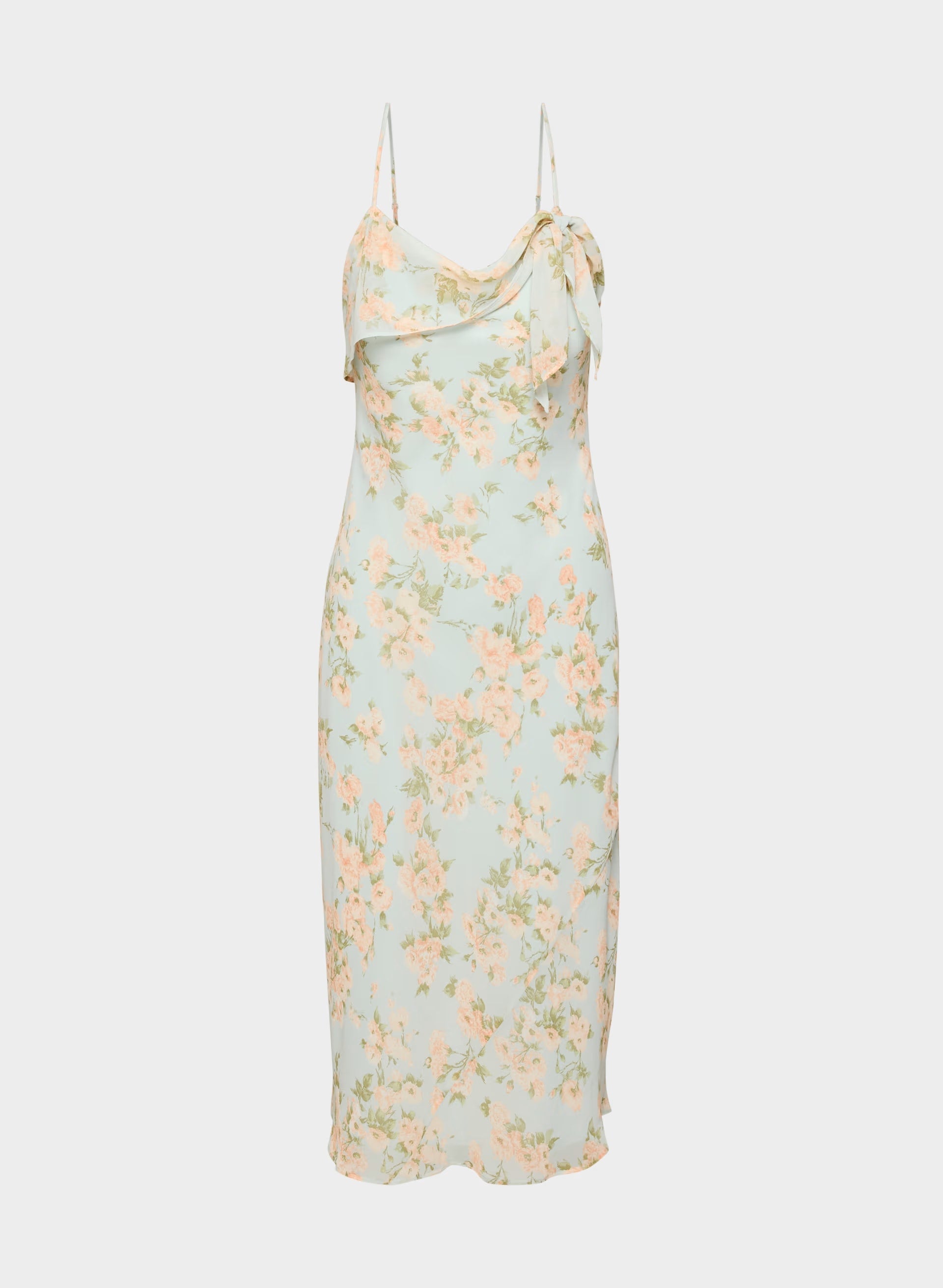 Cannelle Dress - AGAVE GREEN/SOFT PEACH