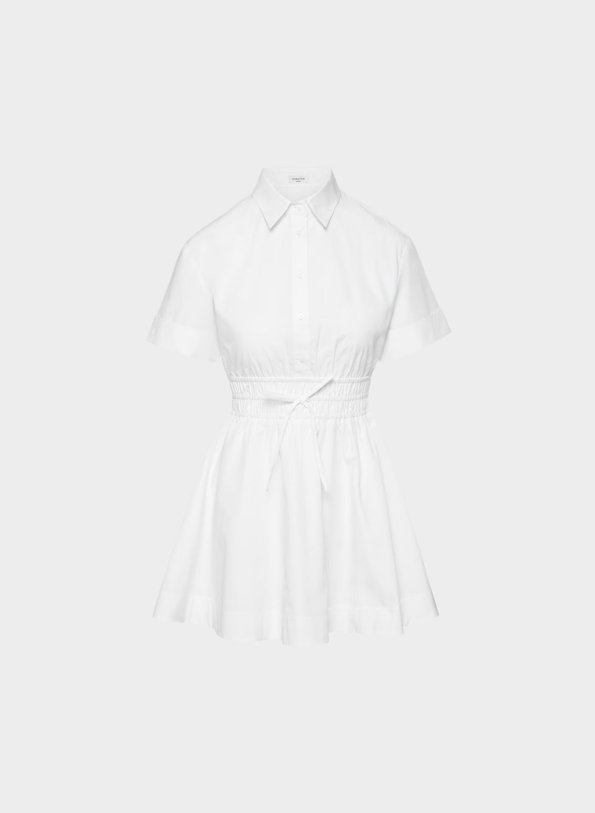 Term Poplin Dress - BRIGHT WHITE