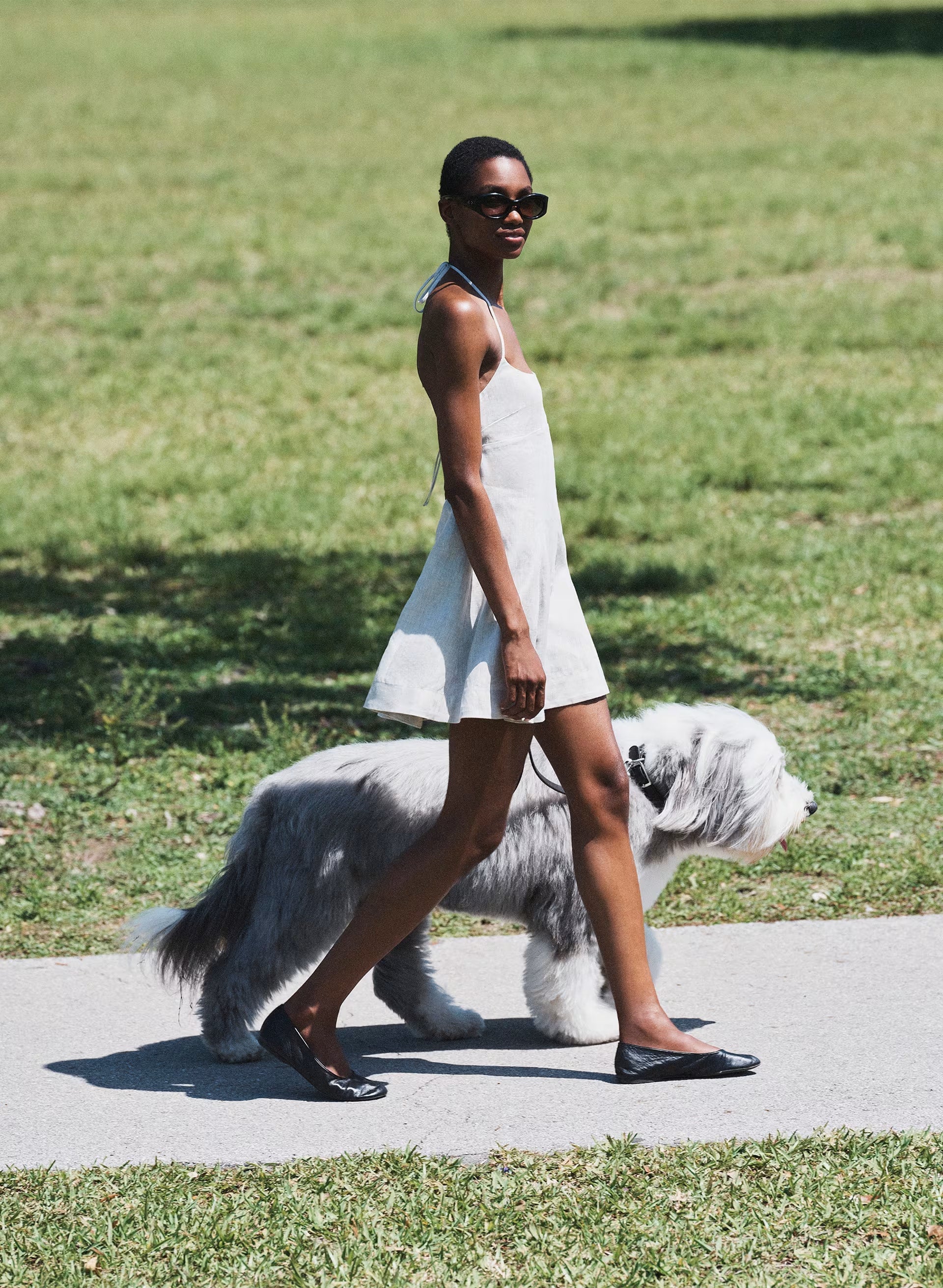 Abundance Linen Halter Dress - UNDYED ECRU