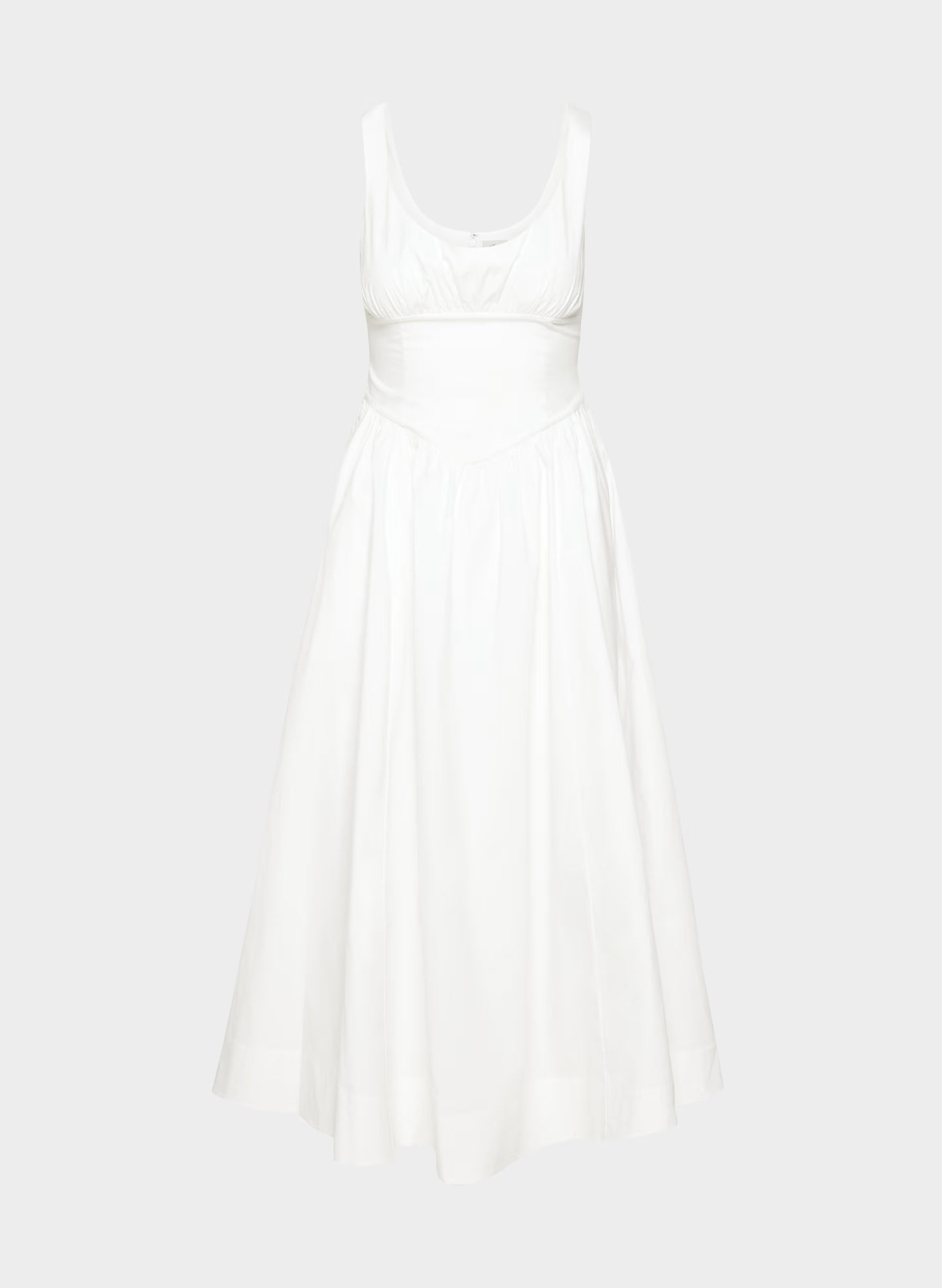 Bergamot Poplin Dress - BRIGHT WHITE