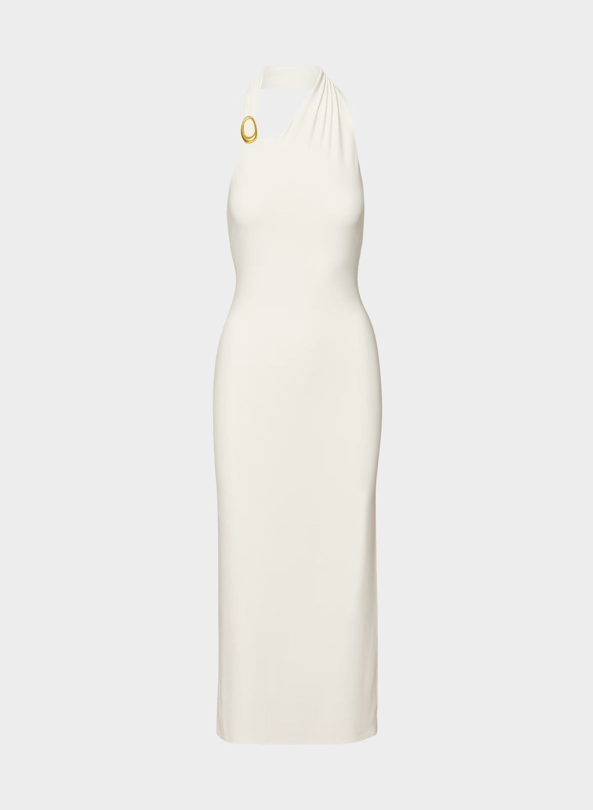 Smooth Matter™ Shadowplay Halter Dress - LIGHT BIRCH/GOLD