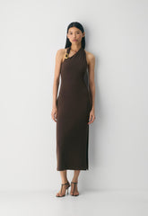 Smooth Matter™ Shadowplay Halter Dress - BLACK/SILVER