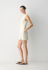 Bond Linen Dress - CABOT STRP OAK/GREY