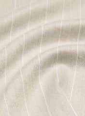 Bond Linen Dress - CBT STRP UNDYD ECR/WT