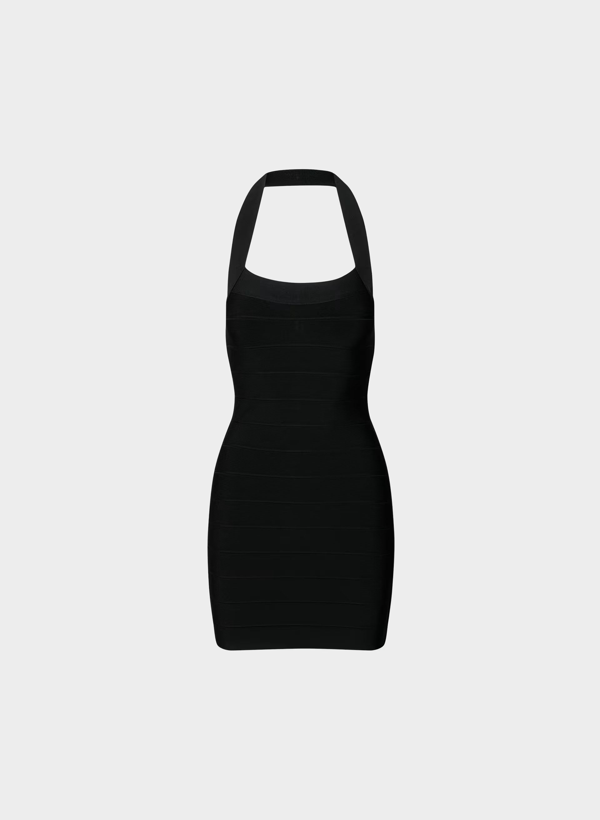 Calypso Halter Dress - BLACK