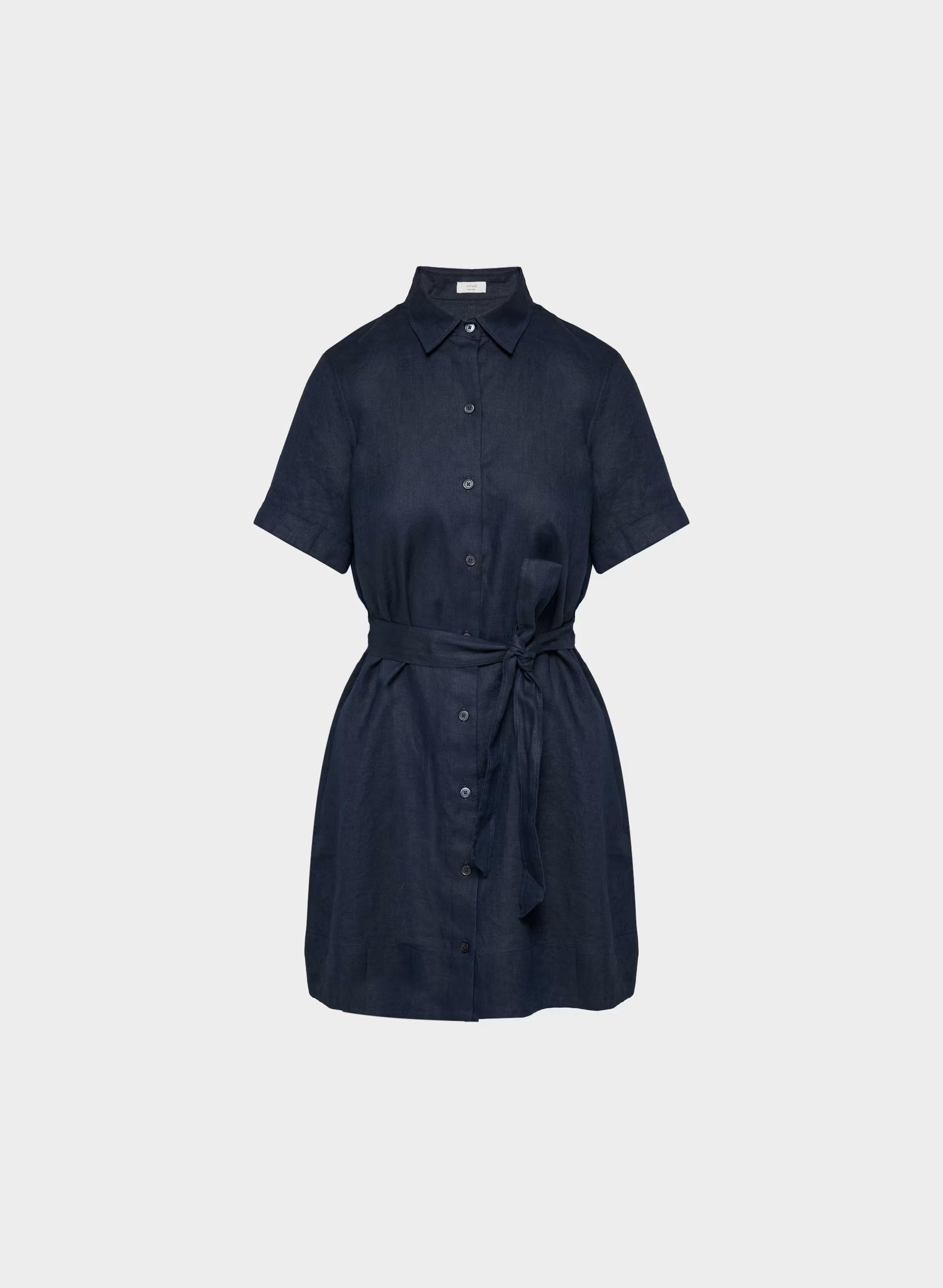 Eleta Linen Mini Dress - ADMIRAL