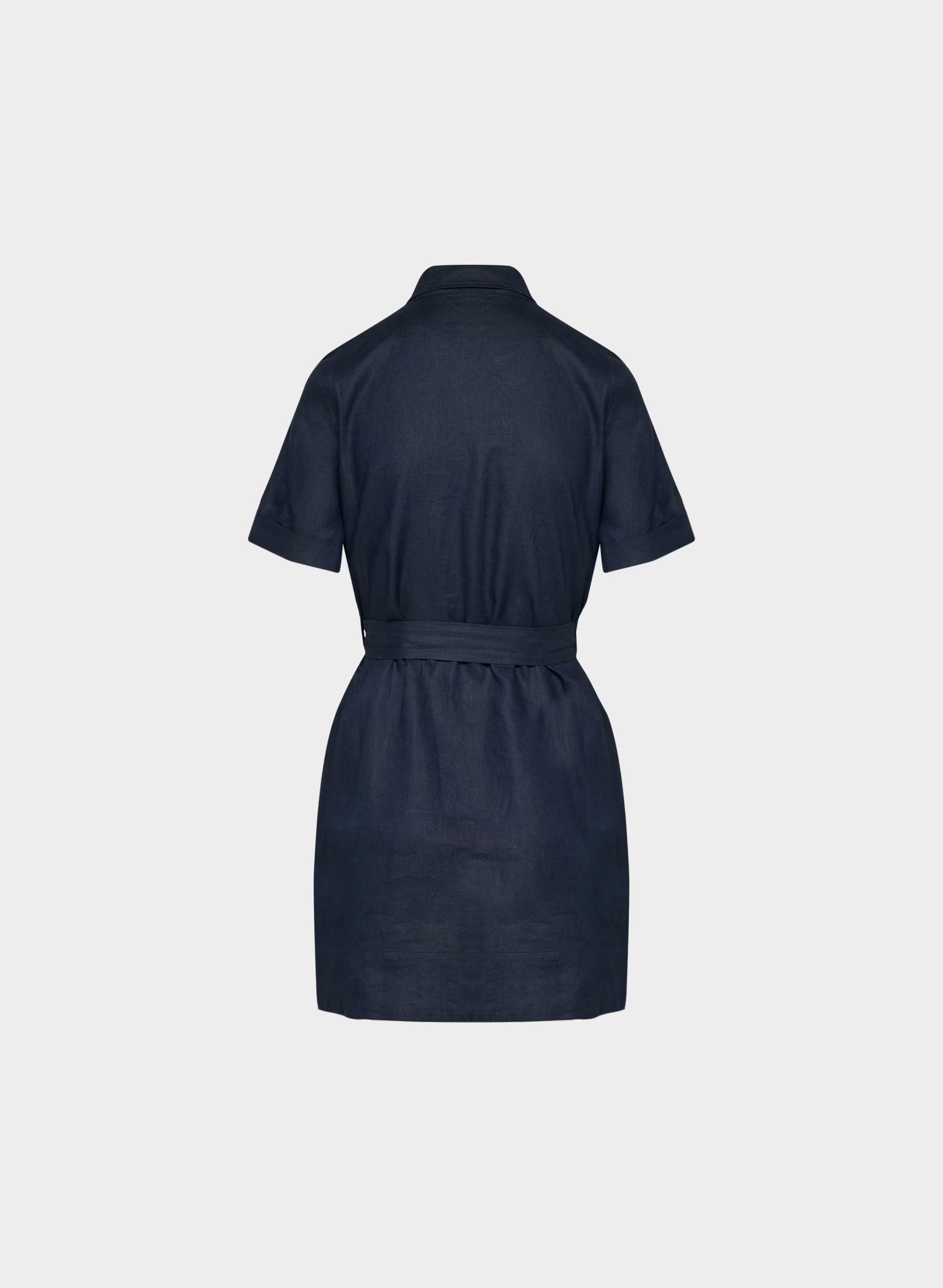 Eleta Linen Mini Dress - ADMIRAL