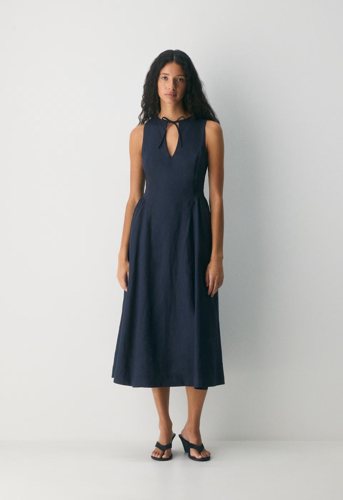 Countess Linen Dress - ADMIRAL