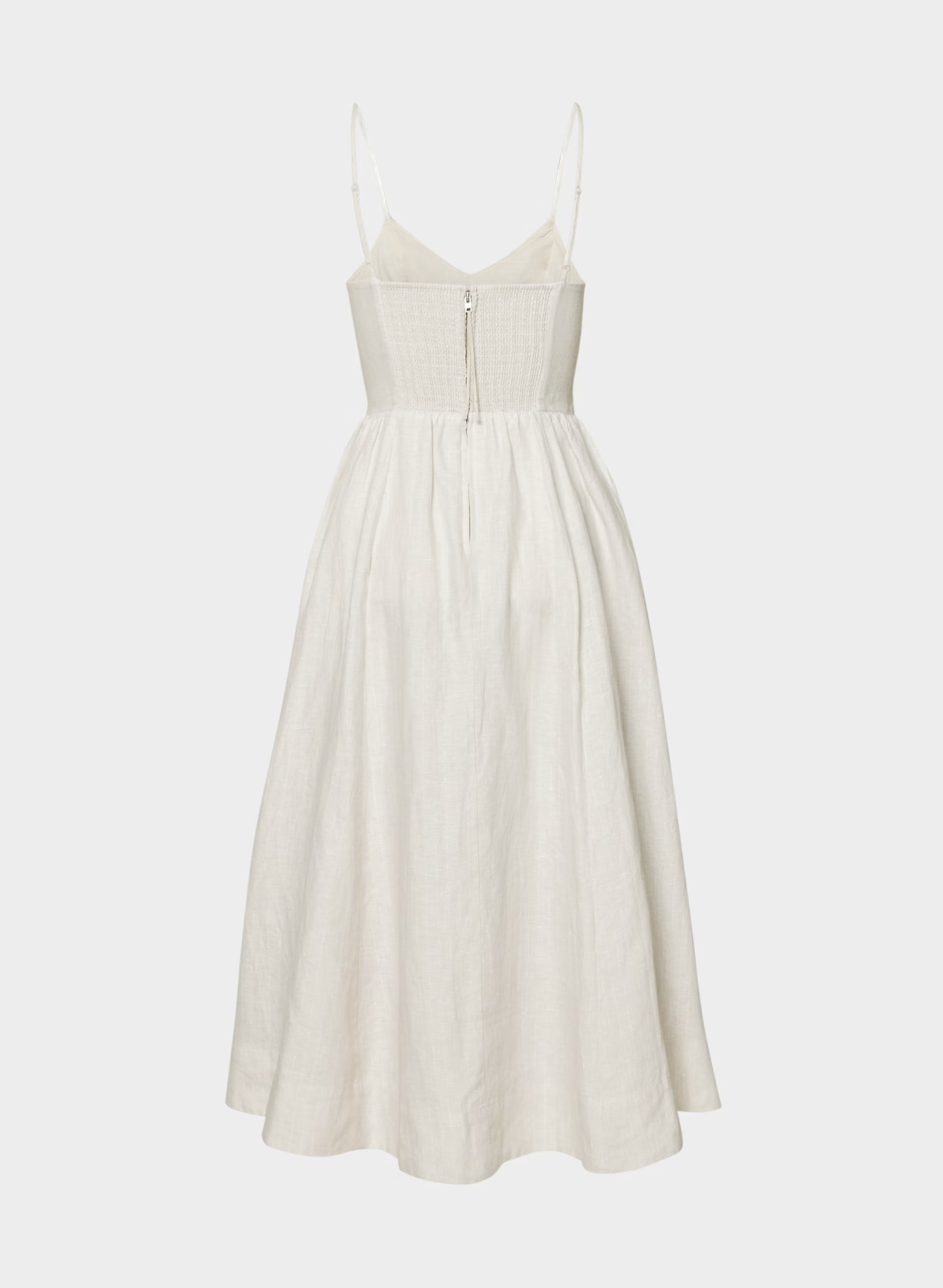 Technique Linen Dress - BRD STP NTL ECR/WHT