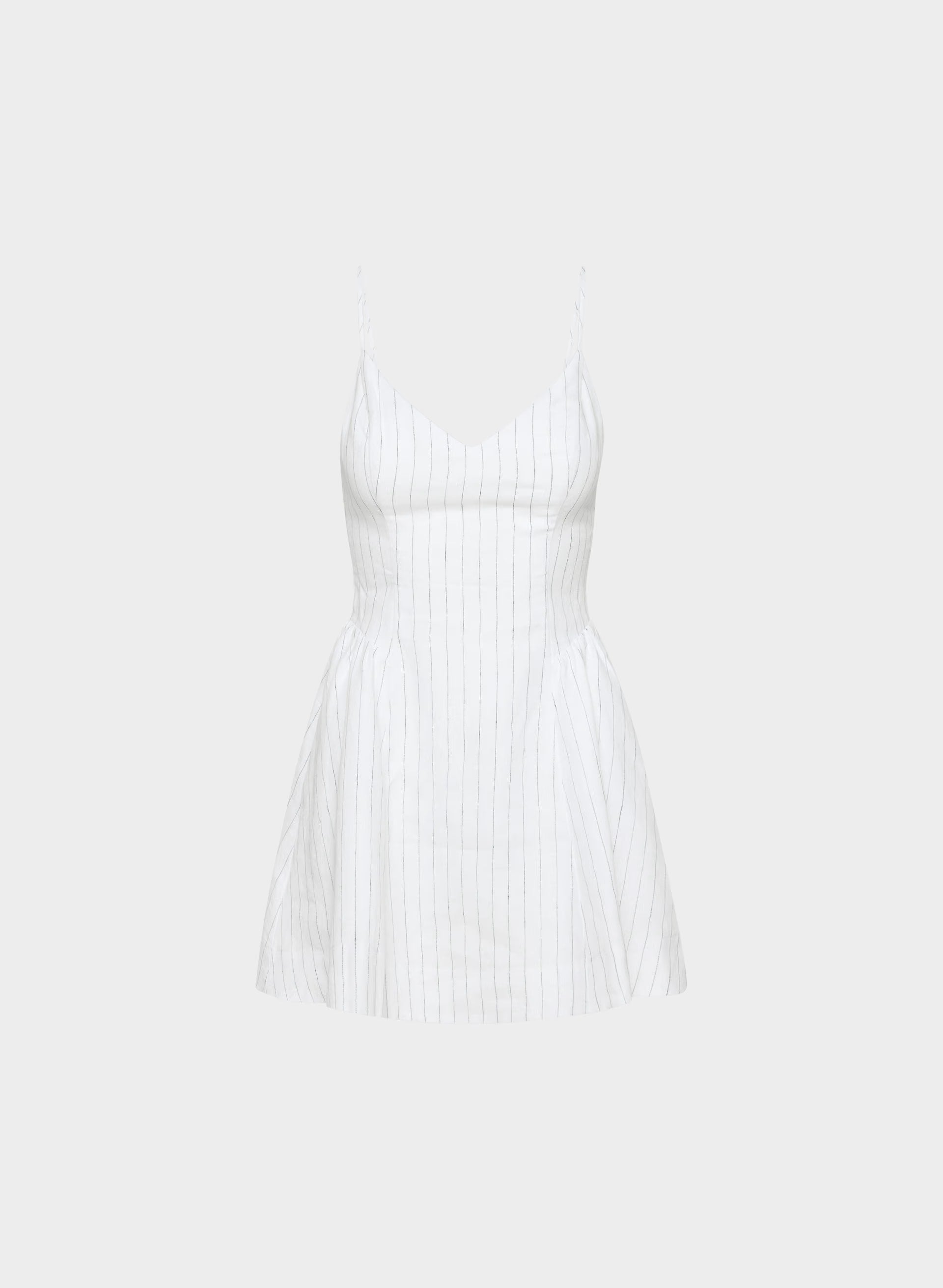 Technique Linen Mini Dress - HNDSN STRP WT/ADMIRAL