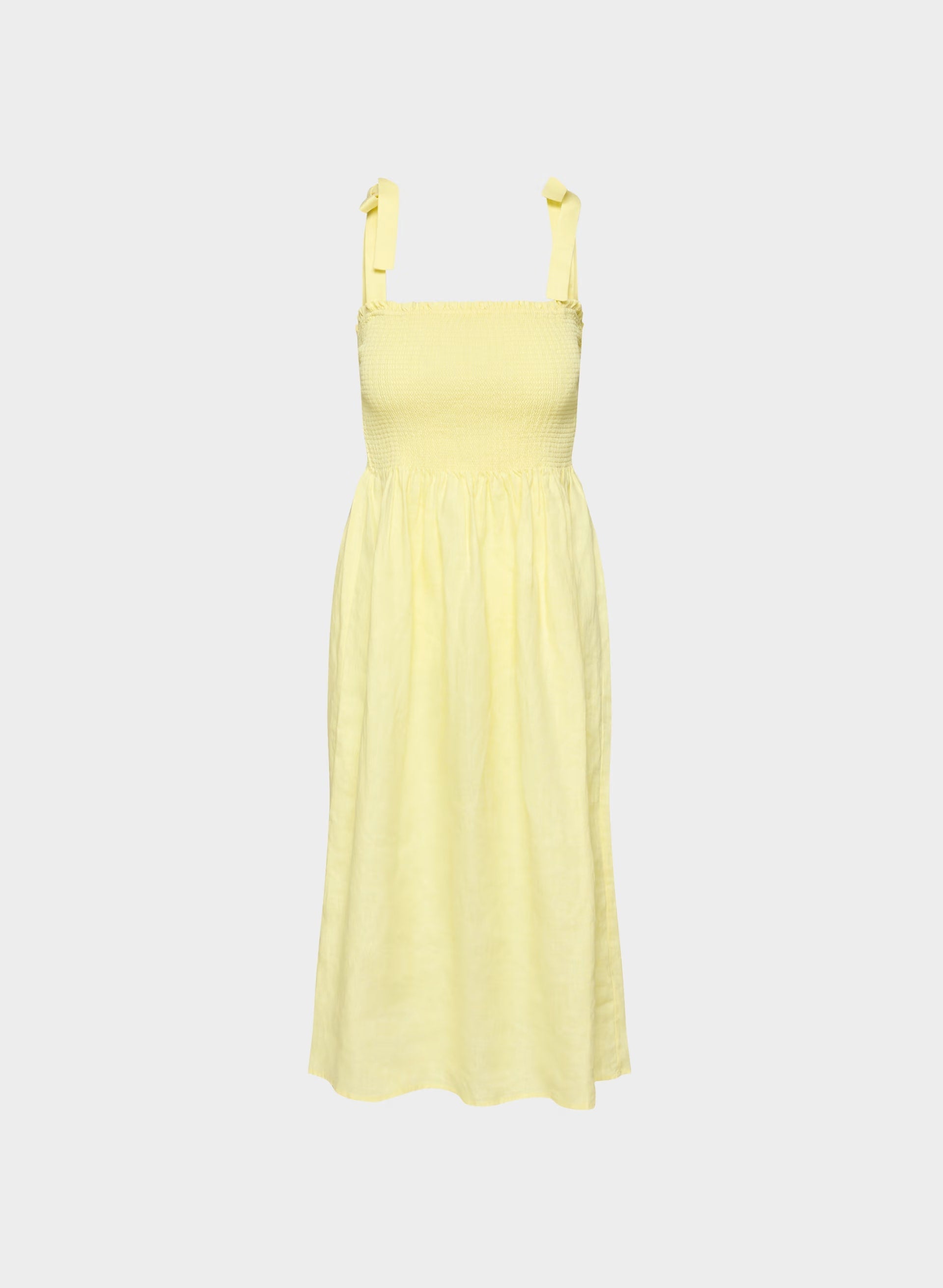 Golden Hour Linen Dress - LEMONADE