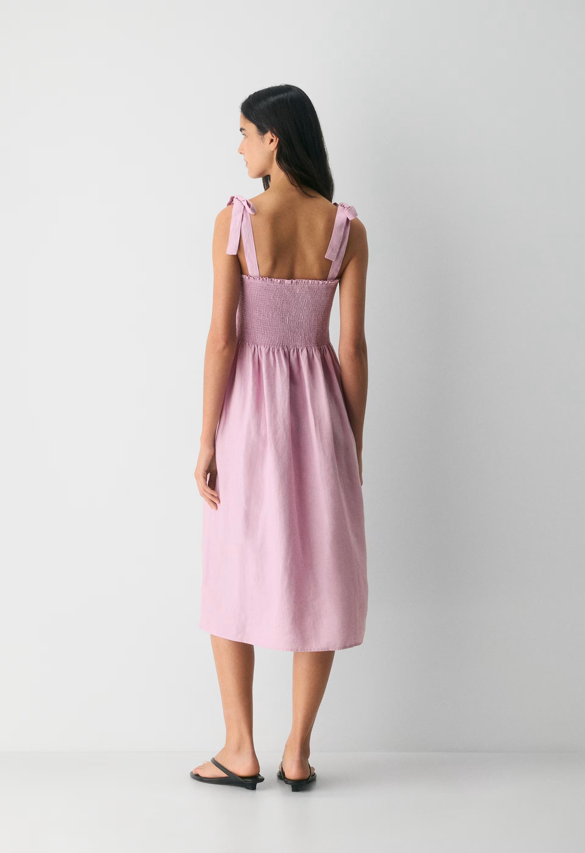 Golden Hour Linen Dress - SRN CK MTPS TP/MNR TCT