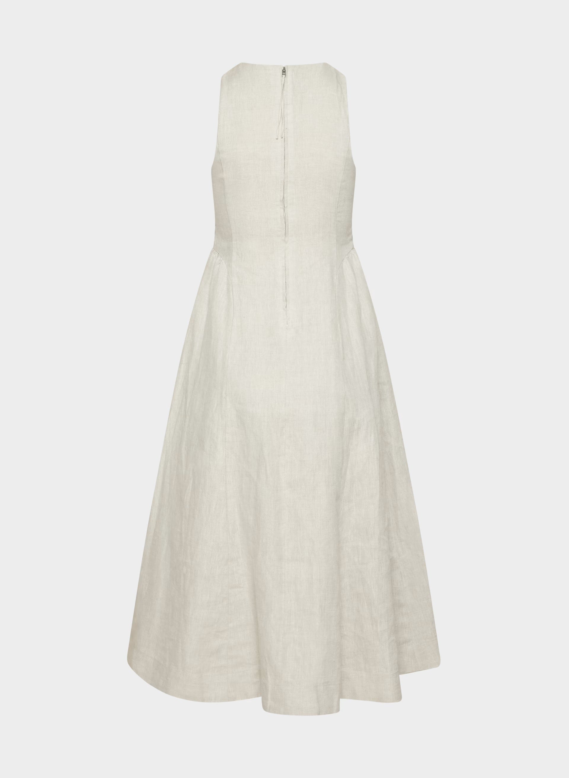 Countess Linen Dress - UNDYED ECRU