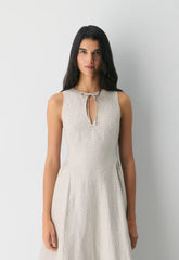 Countess Linen Dress - MTRPLS TAUP /RCH M BN