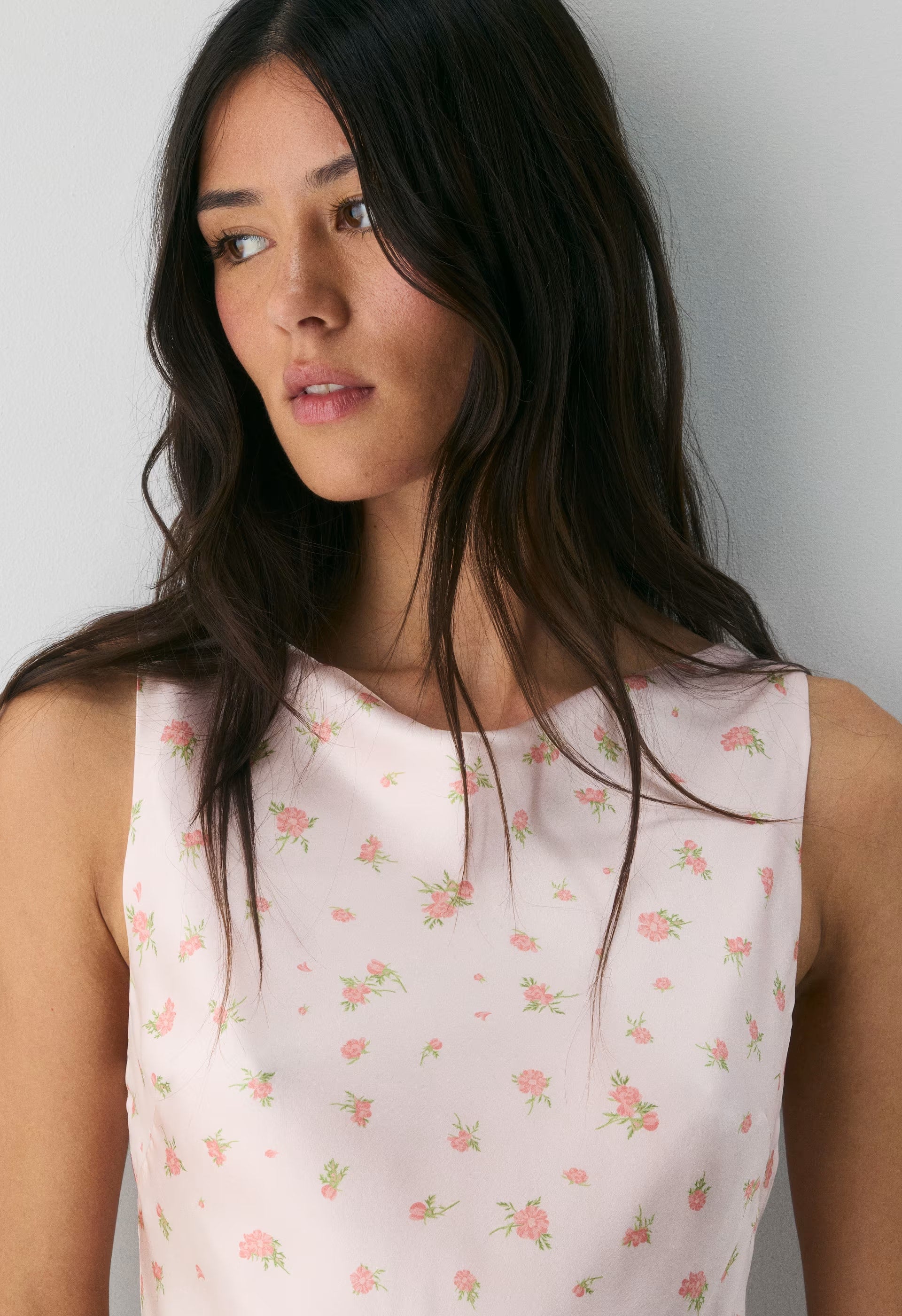 Biblio Silk Dress - PALE PEACH/PINK