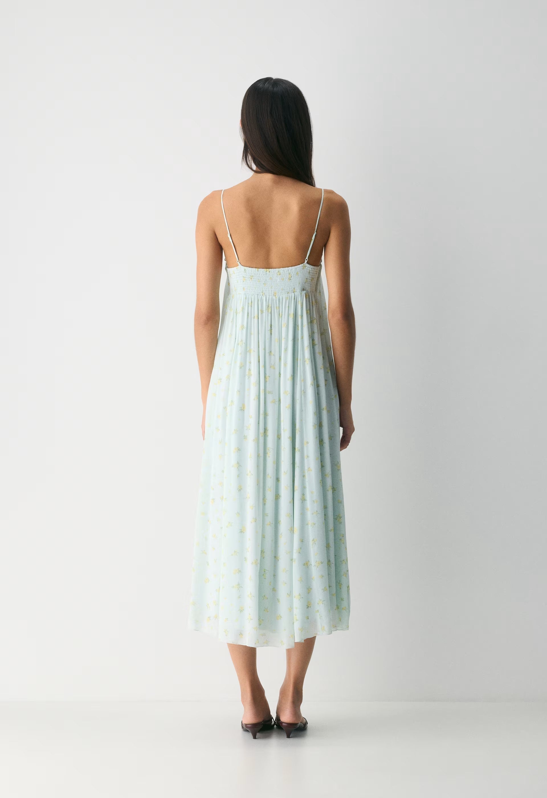 Emberlyn Dress - PALE AGV GR /PALE YLW