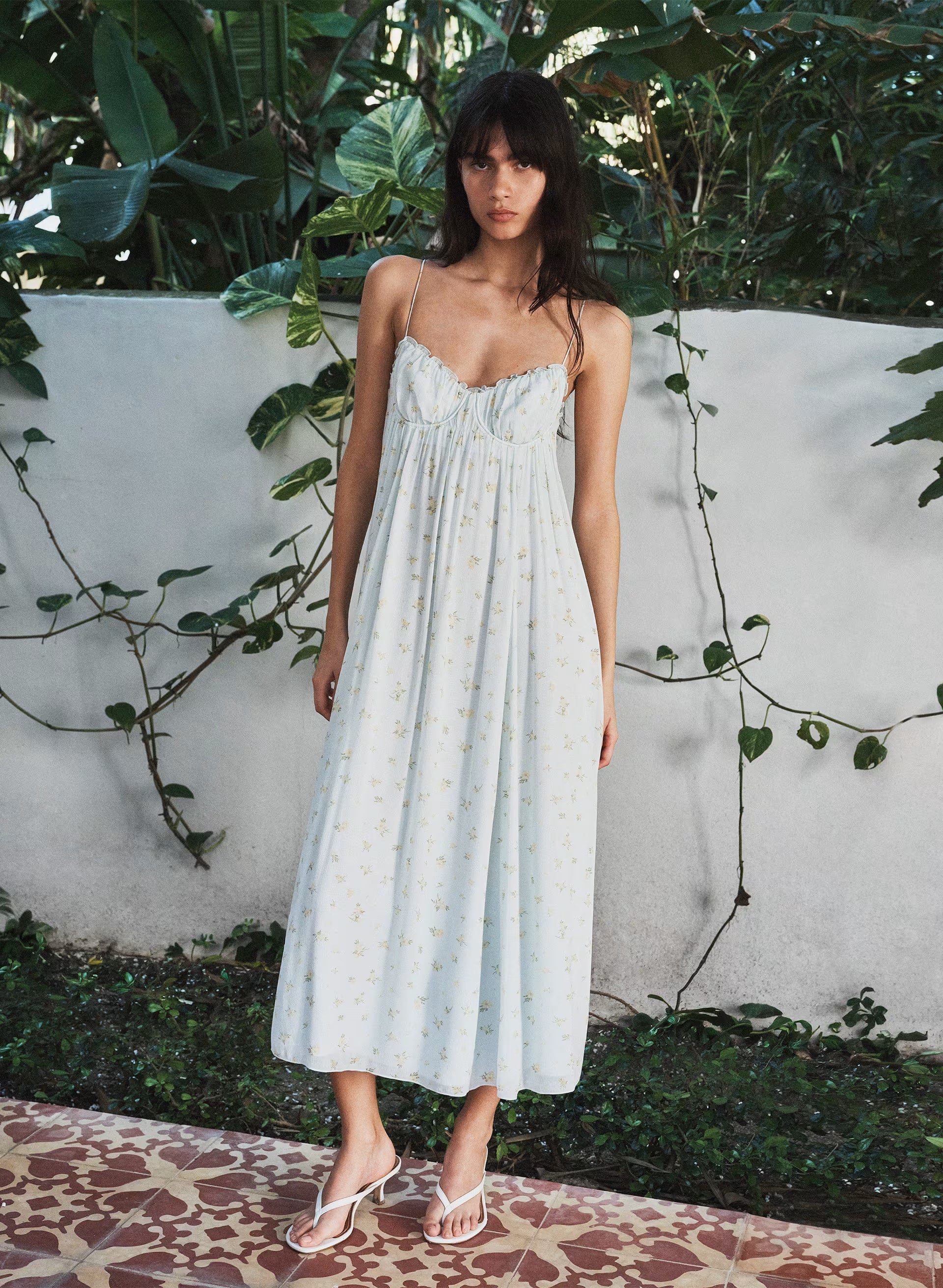 Emberlyn Dress - PALE AGV GR /PALE YLW