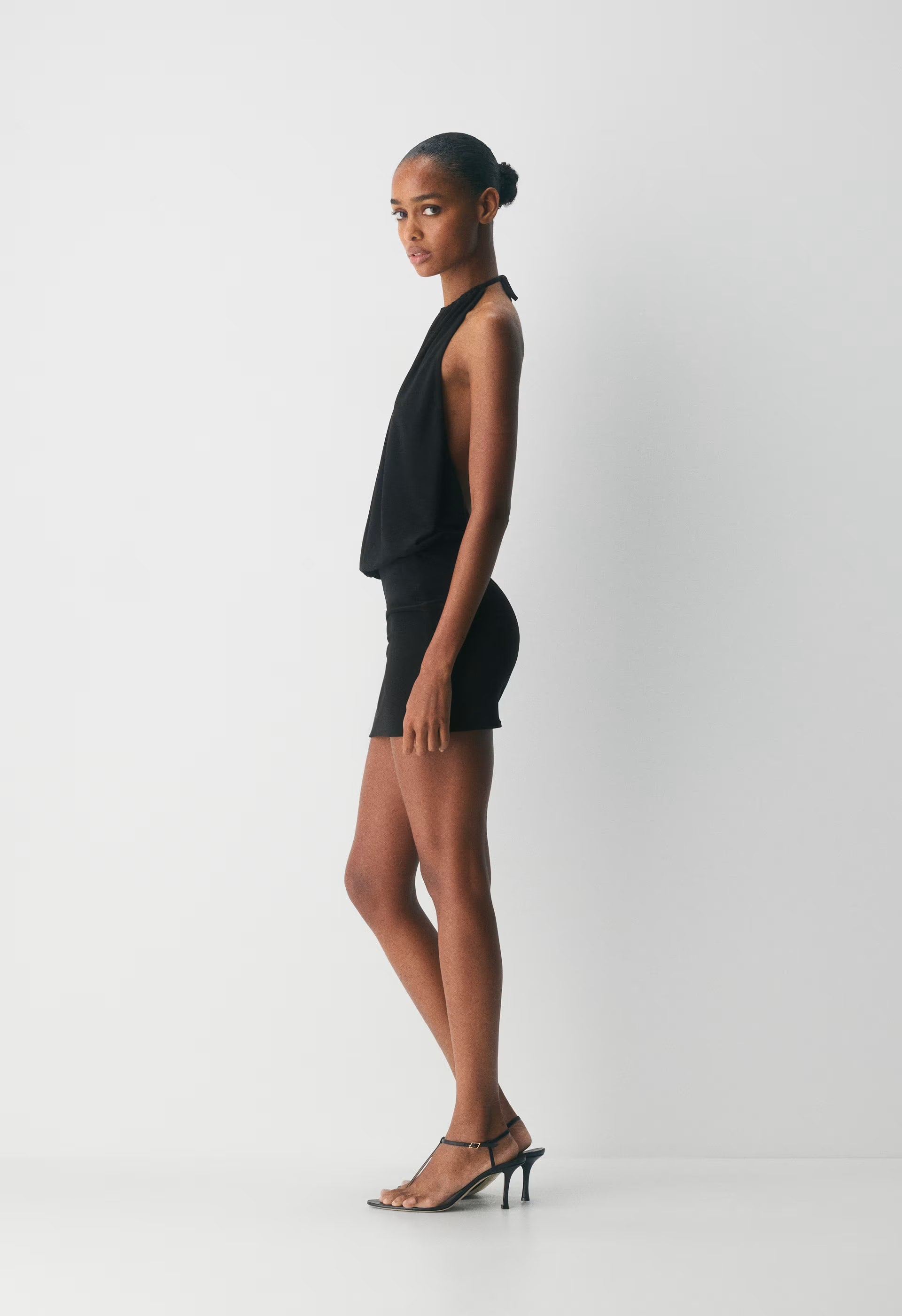 Smooth Matter™ Primary Halter Dress - BLACK