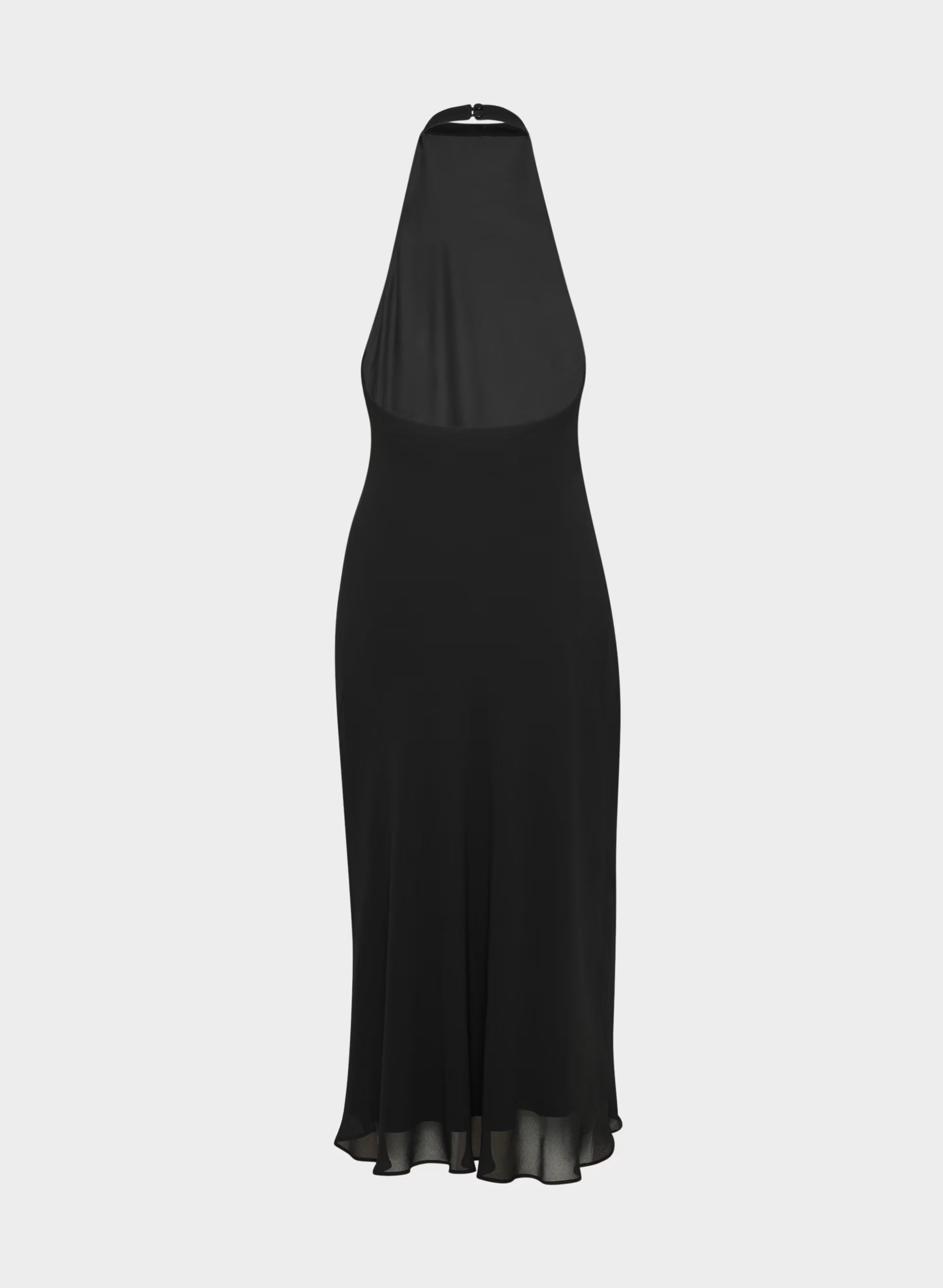 Fête Chiffon™ Audience Halter Dress - BLACK