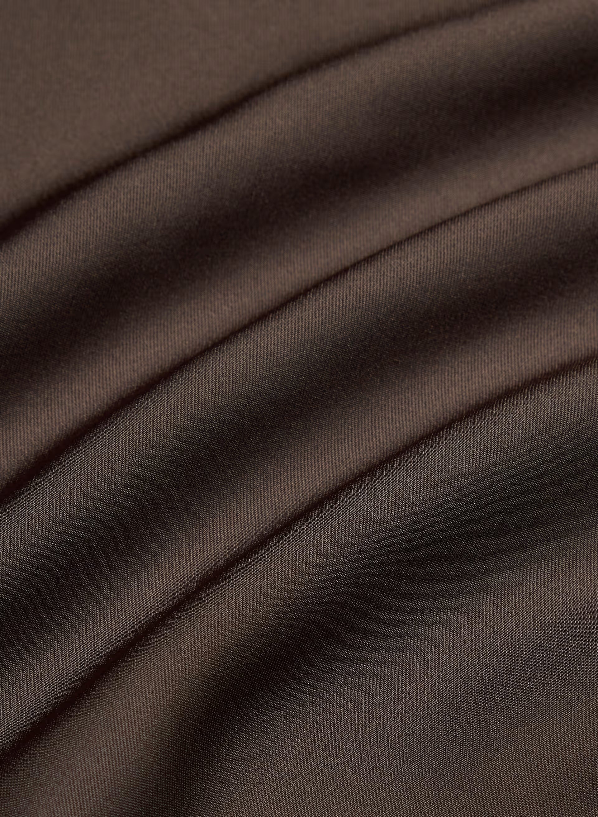 Audience Satin Mini Halter Dress - RICH MOCHA BROWN