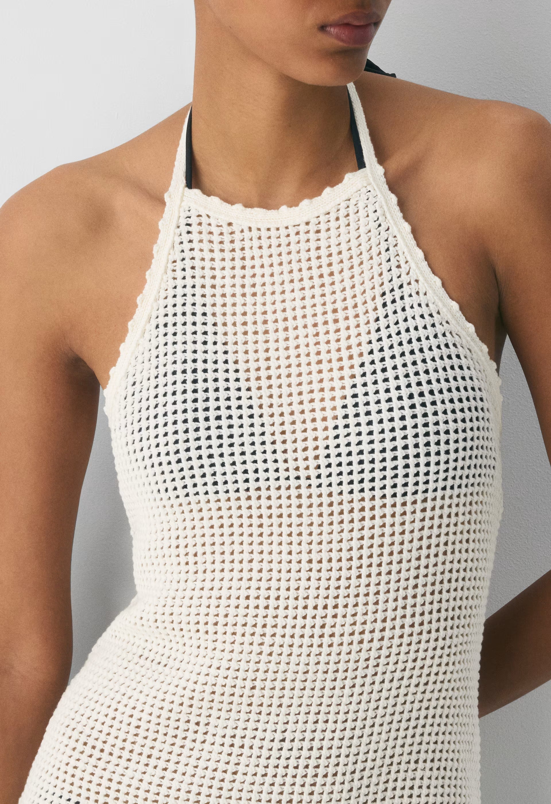 Seacoast Halter Dress - LIGHT BIRCH