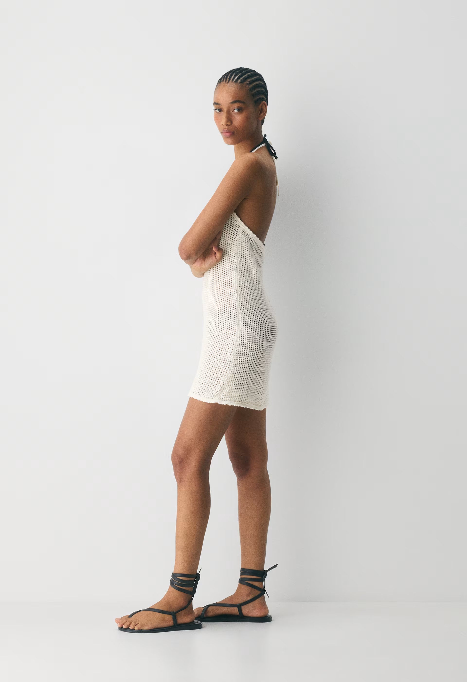 Seacoast Halter Dress - LIGHT BIRCH