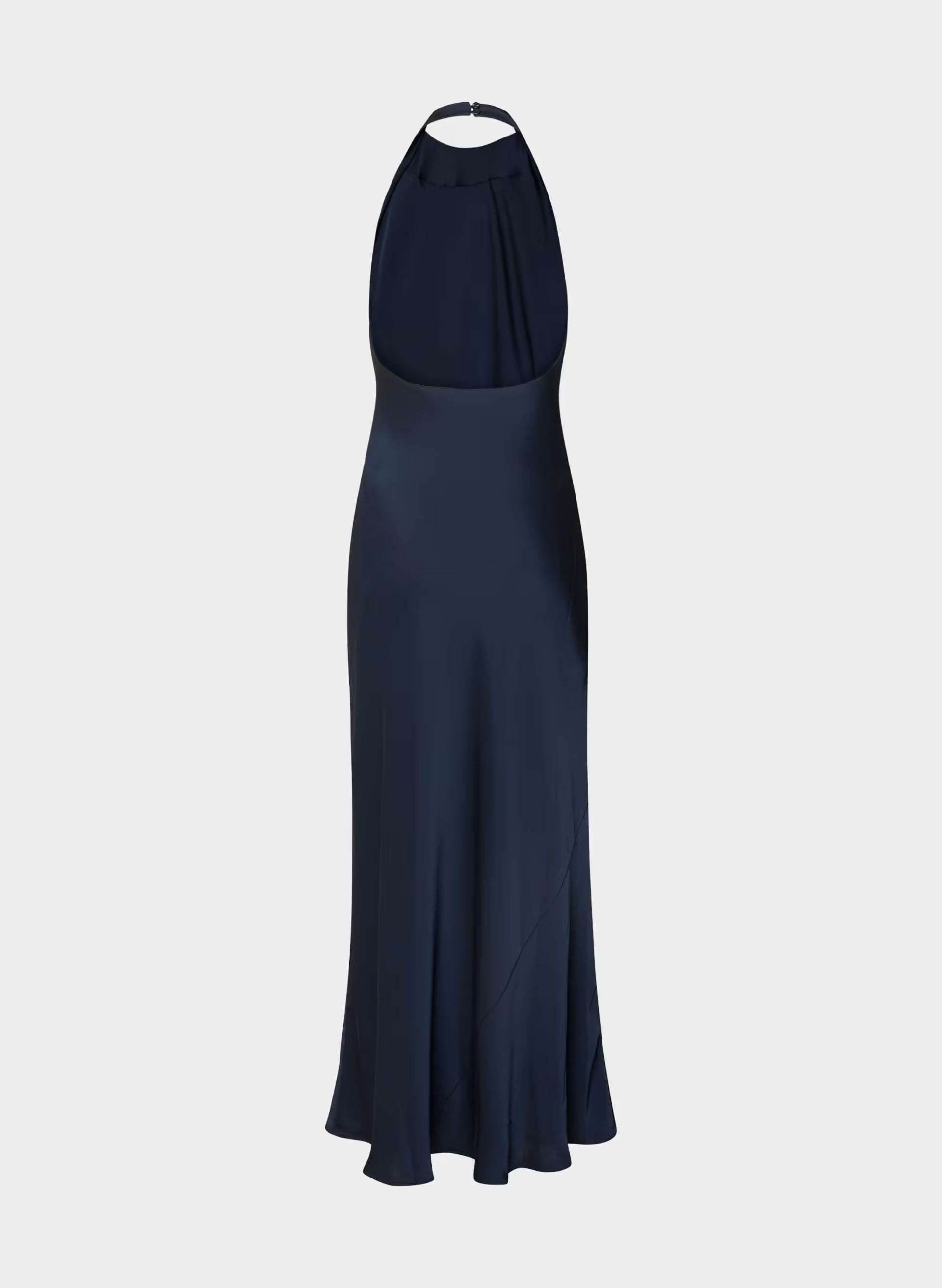 Audience Satin Full Halter Dress - ADMIRAL